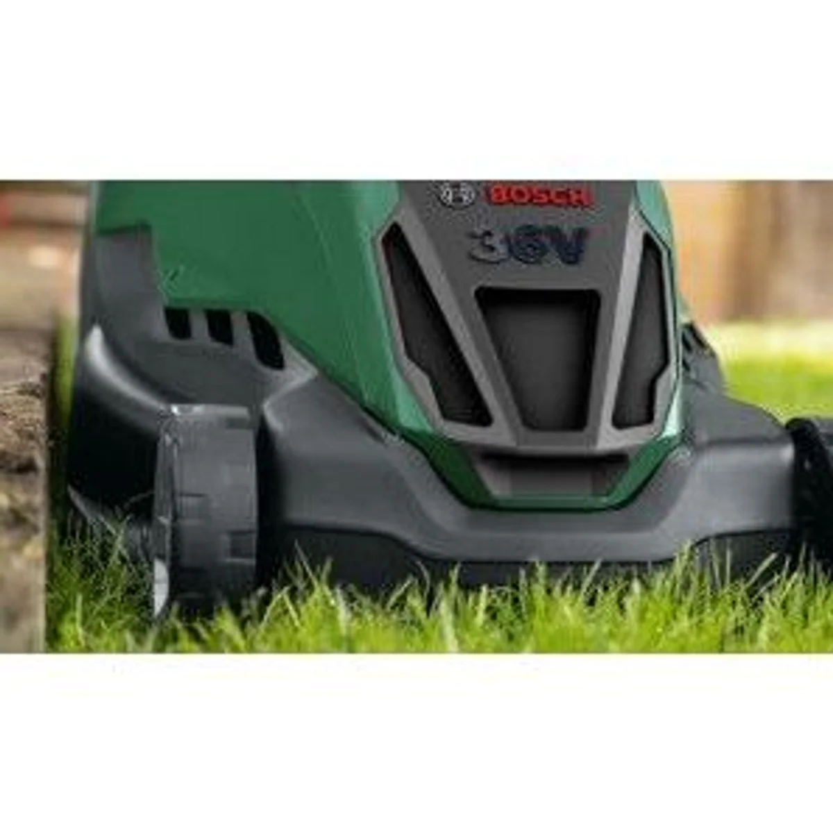 Bosch Advanced Rotak 36V-44-750 Rasenmäher, effiziente Schnitttechnik, ergonomisches Design, leistungsstarker Akku 4