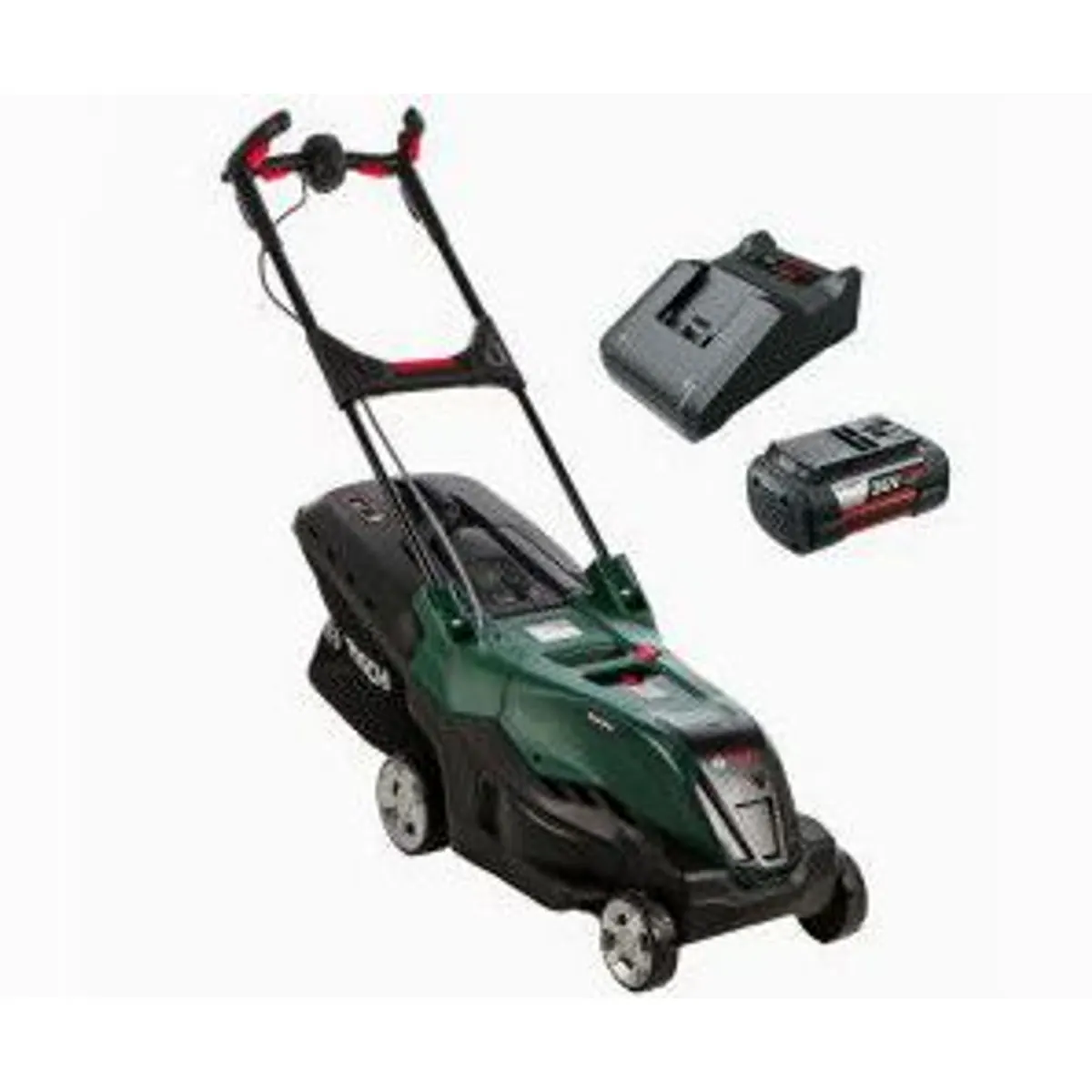 Bosch Advanced Rotak 36-750, leistungsstarker Rasenmäher, ergonomisches Design, kabellose Freiheit