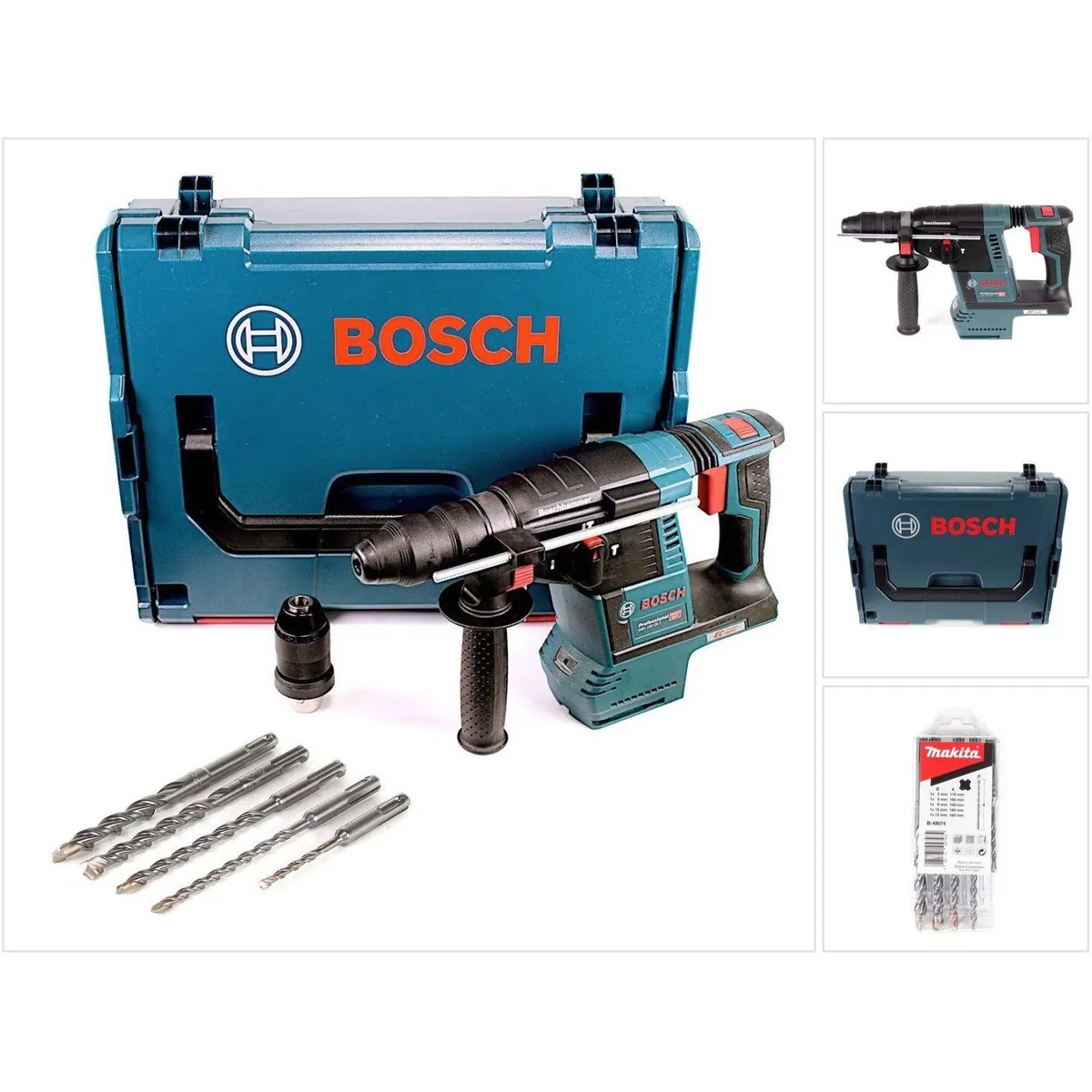 Bosch Professional GBH 18V-26 F Akku-Bohrhammer, hohe Schlagkraft & kompakte Bauweise