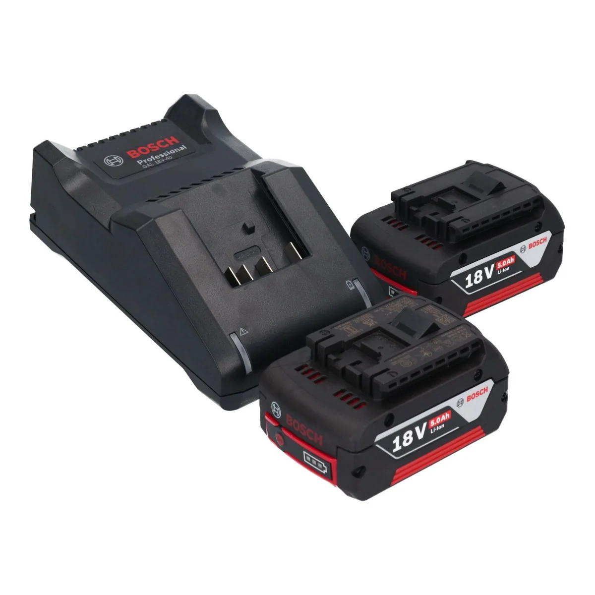 Bosch Professional GWS 18V-11 Akku-Winkelschleifer, 125 mm, 2x 5,0 Ah Akku, Ladegerät 3