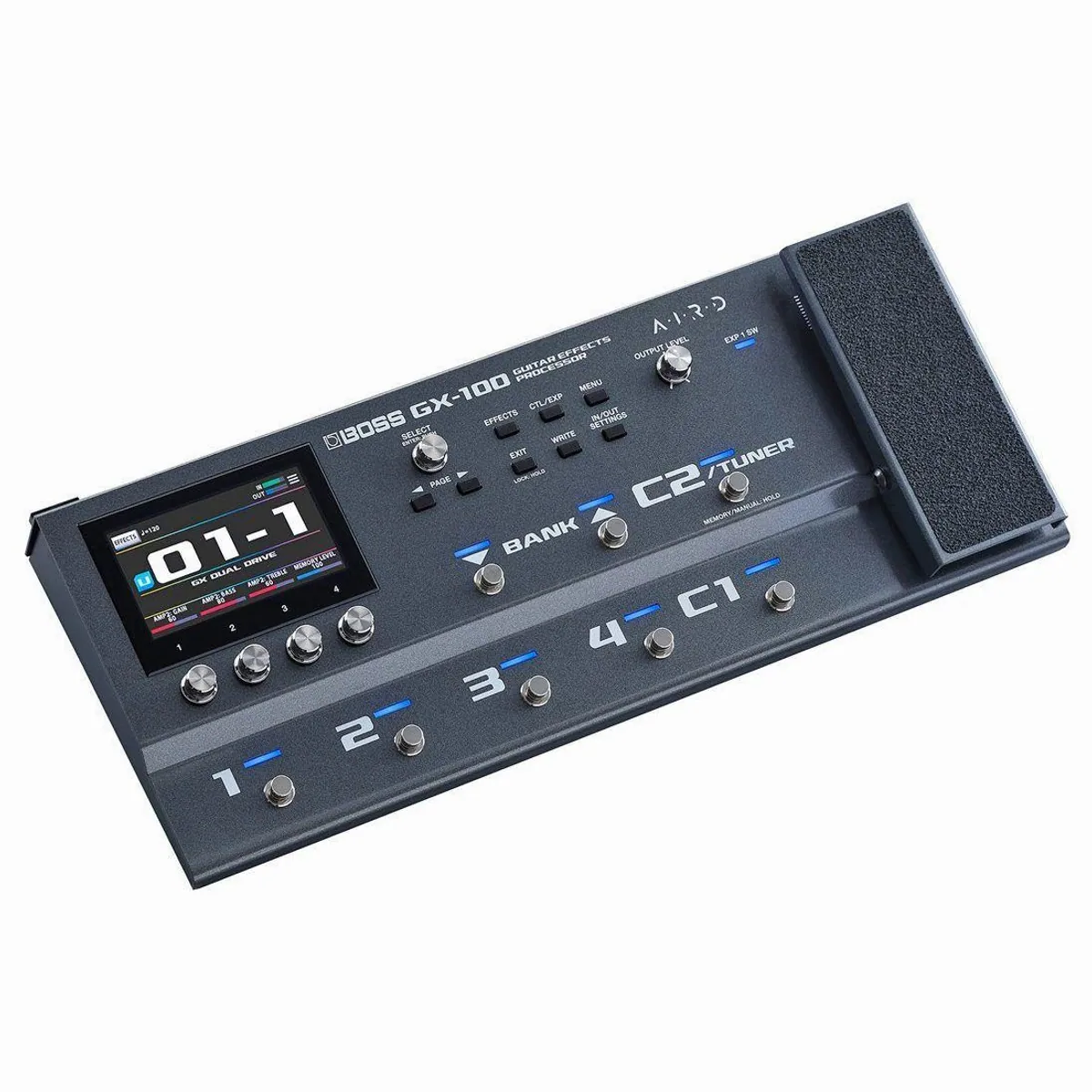 Boss GX-100 Effektprozessor, 23 Verstärkertypen, 150 Effekte, Touch-Display
