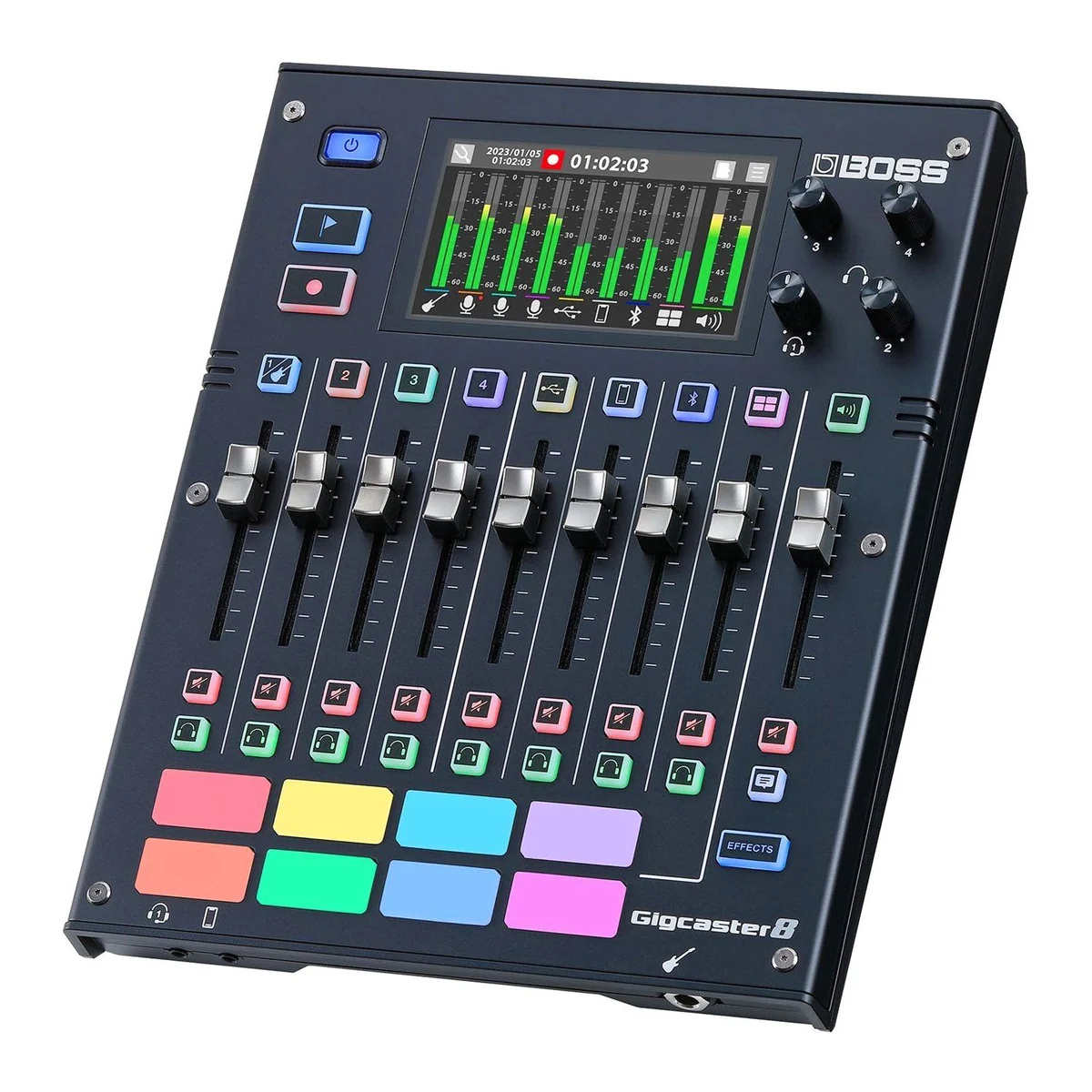 Boss Gigcaster 8 Mischpult, All-in-One USB-Interface, 8-Kanal-Audiomixer 2