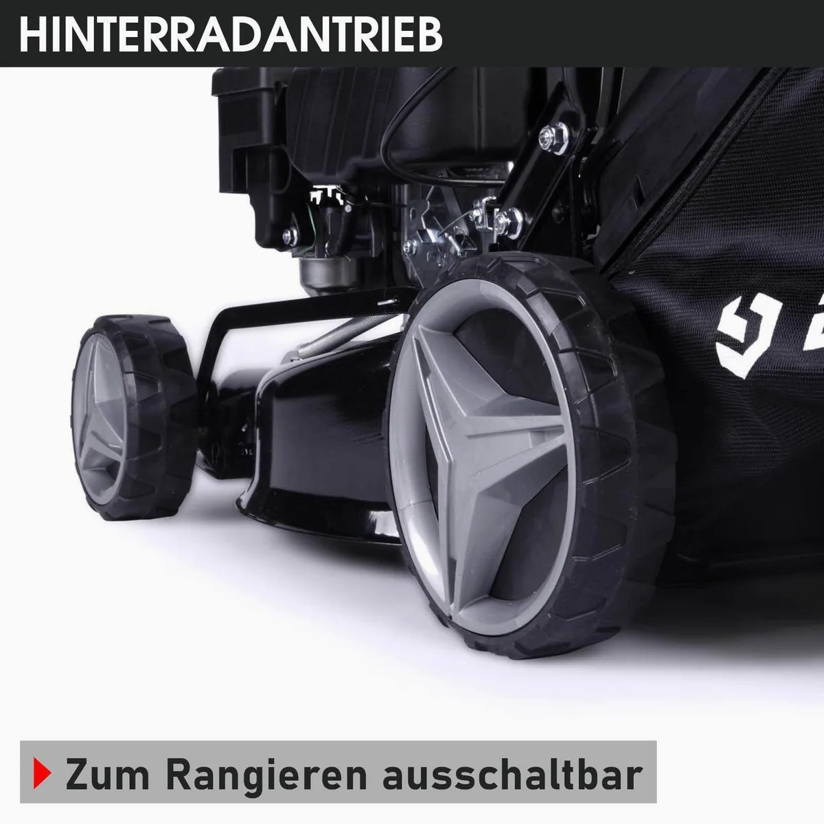 BRAST Benzinrasenmäher 41 cm, 3 kW Motor, TÜV geprüft — 3in1 Mähfunktion, 40L Fangkorb, Stahlgehäuse 4