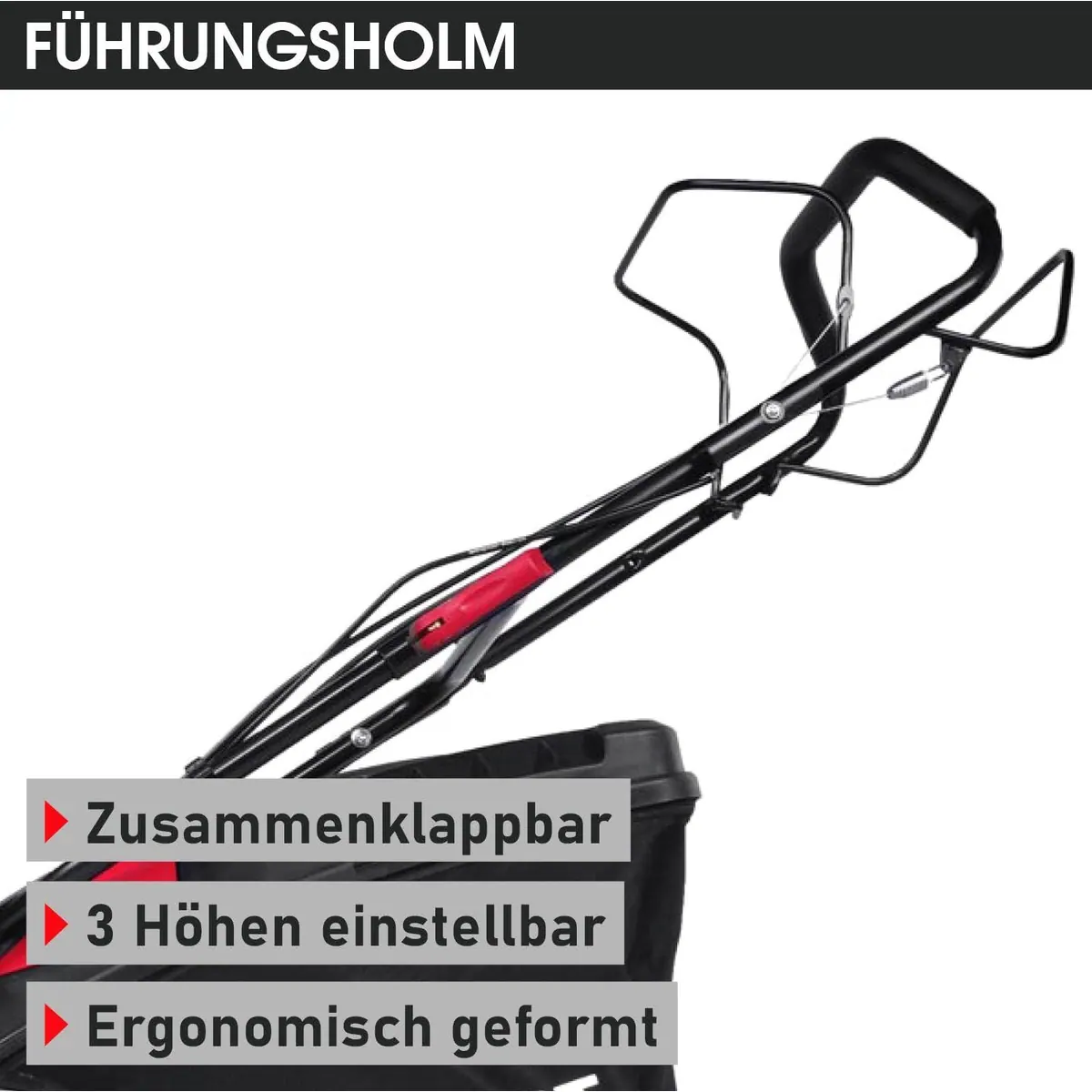 BRAST Benzinrasenmäher Red Line, 4-Takt Motor, 46 cm Schnittbreite, TÜV geprüft 5