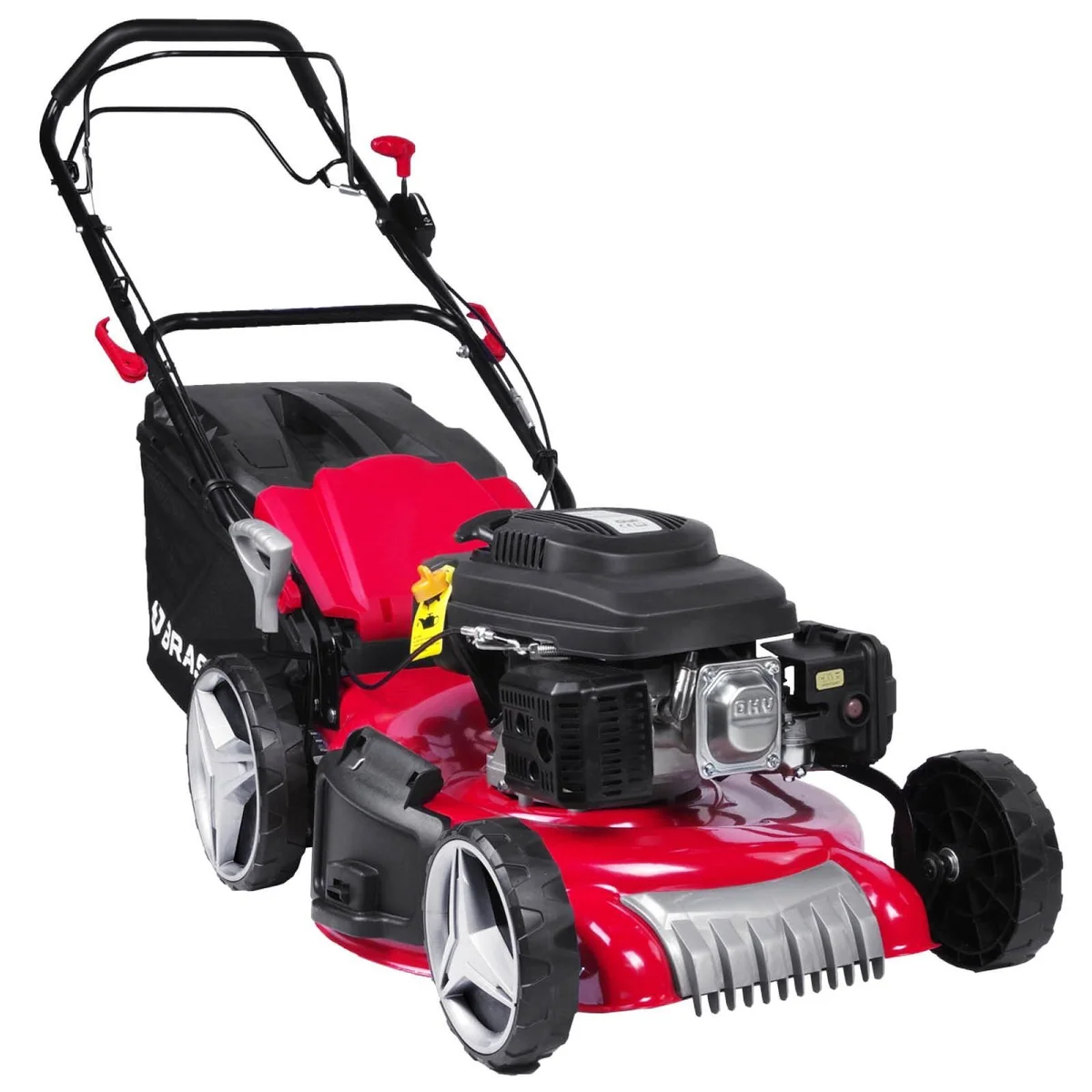 BRAST Benzinrasenmäher 7PS RED LINE, robustes Stahlgehäuse, 51 cm Schnittbreite, TÜV geprüft