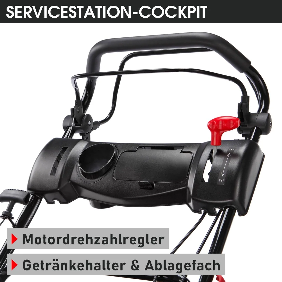 BRAST Rasenmäher BRB-RM-18170, 46 cm Schnittbreite, 3,5 kW Leistung — TÜV geprüft, massives Stahlgehäuse 5