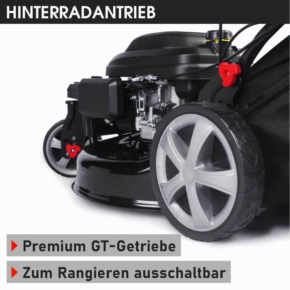 BRAST Benzinrasenmäher Trike, 5,2kW Motor, 53 cm Schnittbreite, 60L Fangkorb 4