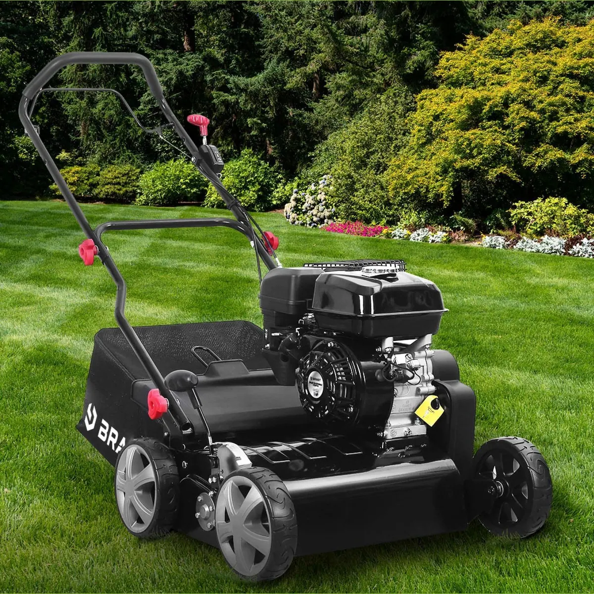 BRAST Benzin-Vertikutierer 4,5kW, 45 cm Arbeitsbreite, 2in1-Funktion, TÜV geprüft