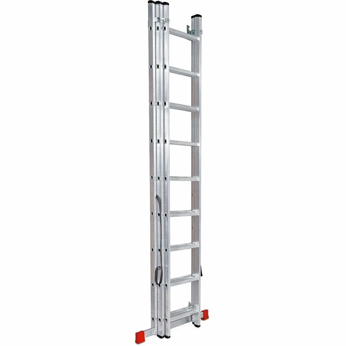 BRB-Lagertechnik Vielzweckleiter Aluminium, 3x 9 Sprossen, hohe Tragkraft und Flexibilität 3