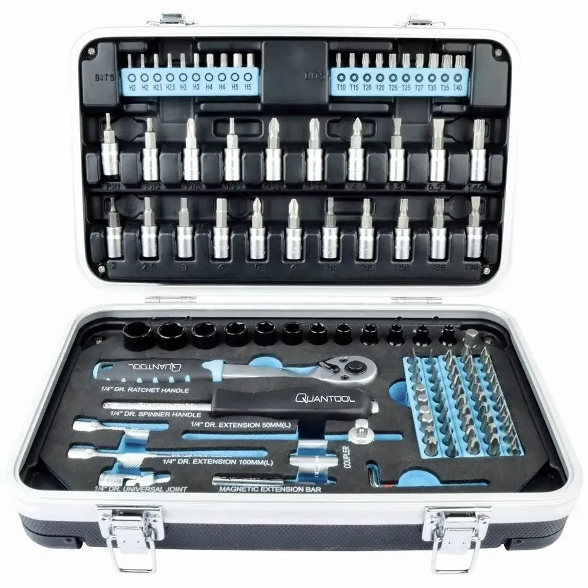 Brüder Mannesmann Quantool Bit-Set, 116-teilig, hohe Kompatibilität und Vielseitigkeit
