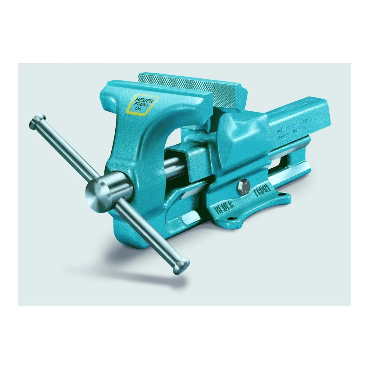 Brockhaus Heuer Parallelschraubstock 180, robust und präzise — mit Amboss und gehärteten Spannbacken