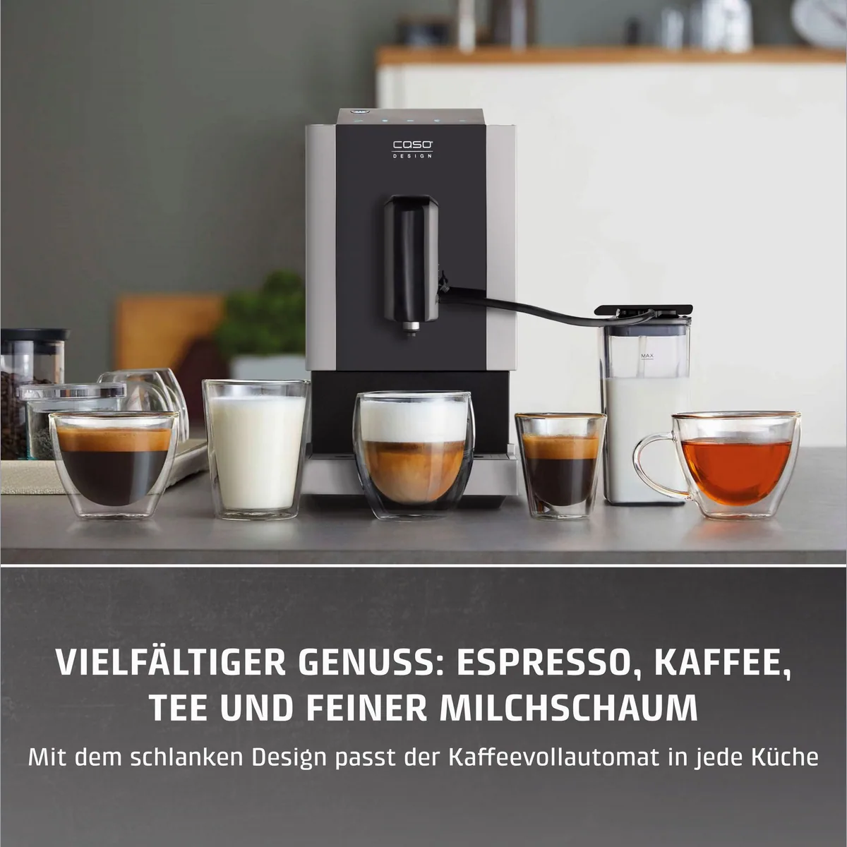 Caso Kaffeevollautomat Café Crema Touch, herausnehmbare Brüheinheit, energieeffizient 3