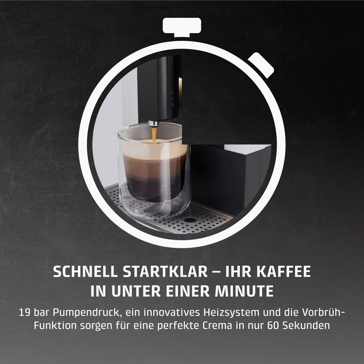 Caso Kaffeevollautomat Café Crema Touch, herausnehmbare Brüheinheit, energieeffizient 4