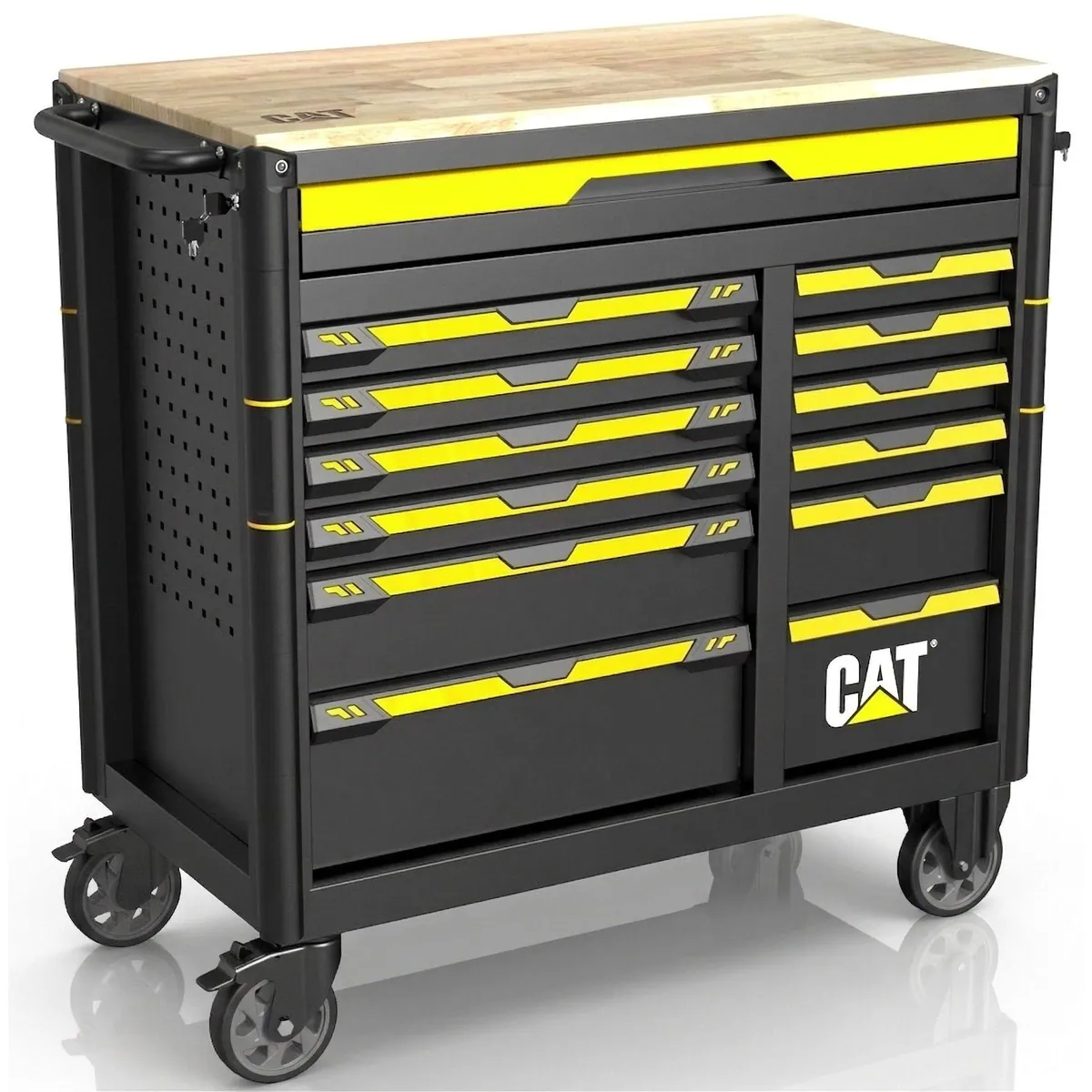 CAT Werkstattwagen 13 Schubladen, Profi-Werkzeug komplett bestückt, mobil mit Rollen 2
