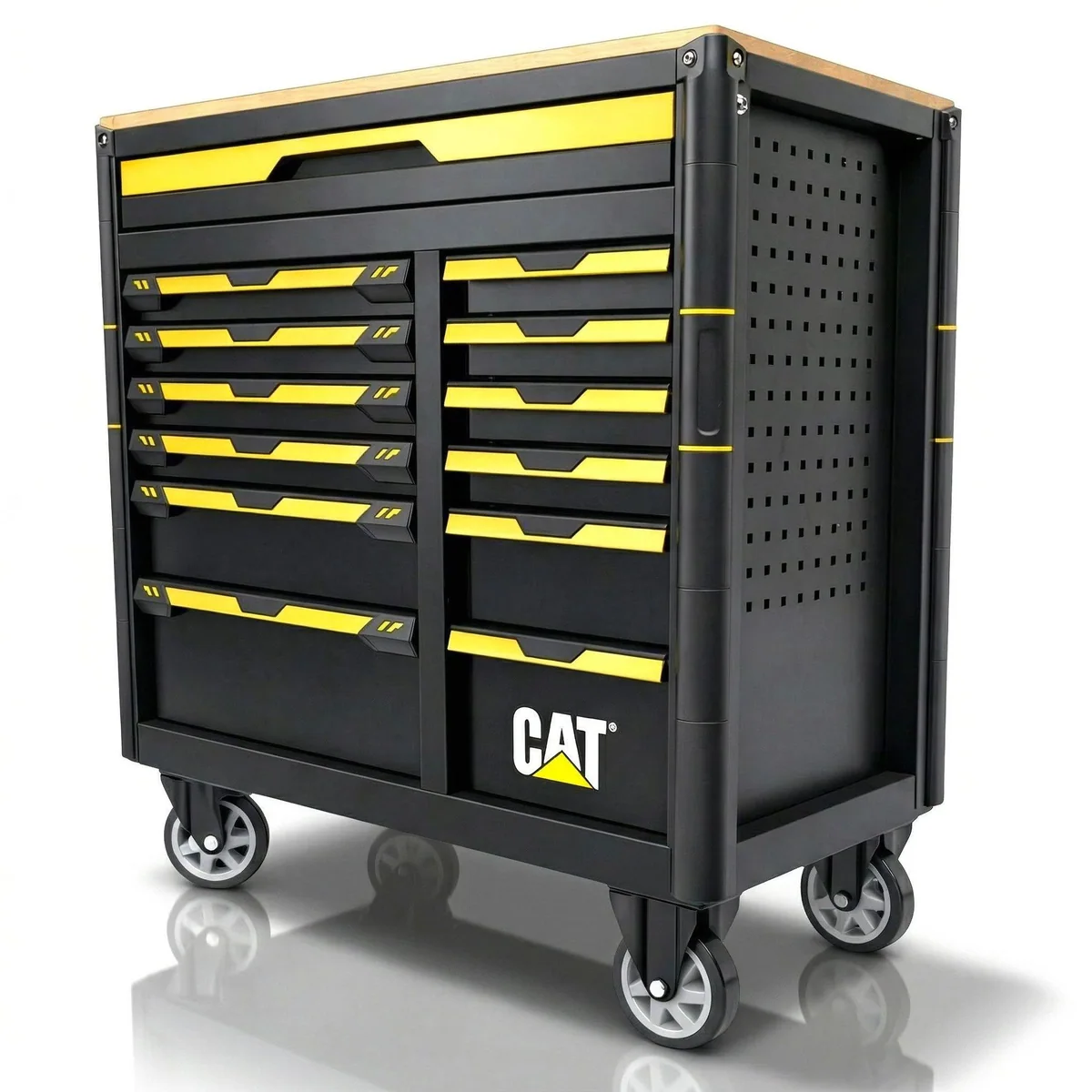 CAT Werkstattwagen 13 Schubladen, Profi-Werkzeug komplett bestückt, mobil mit Rollen 5