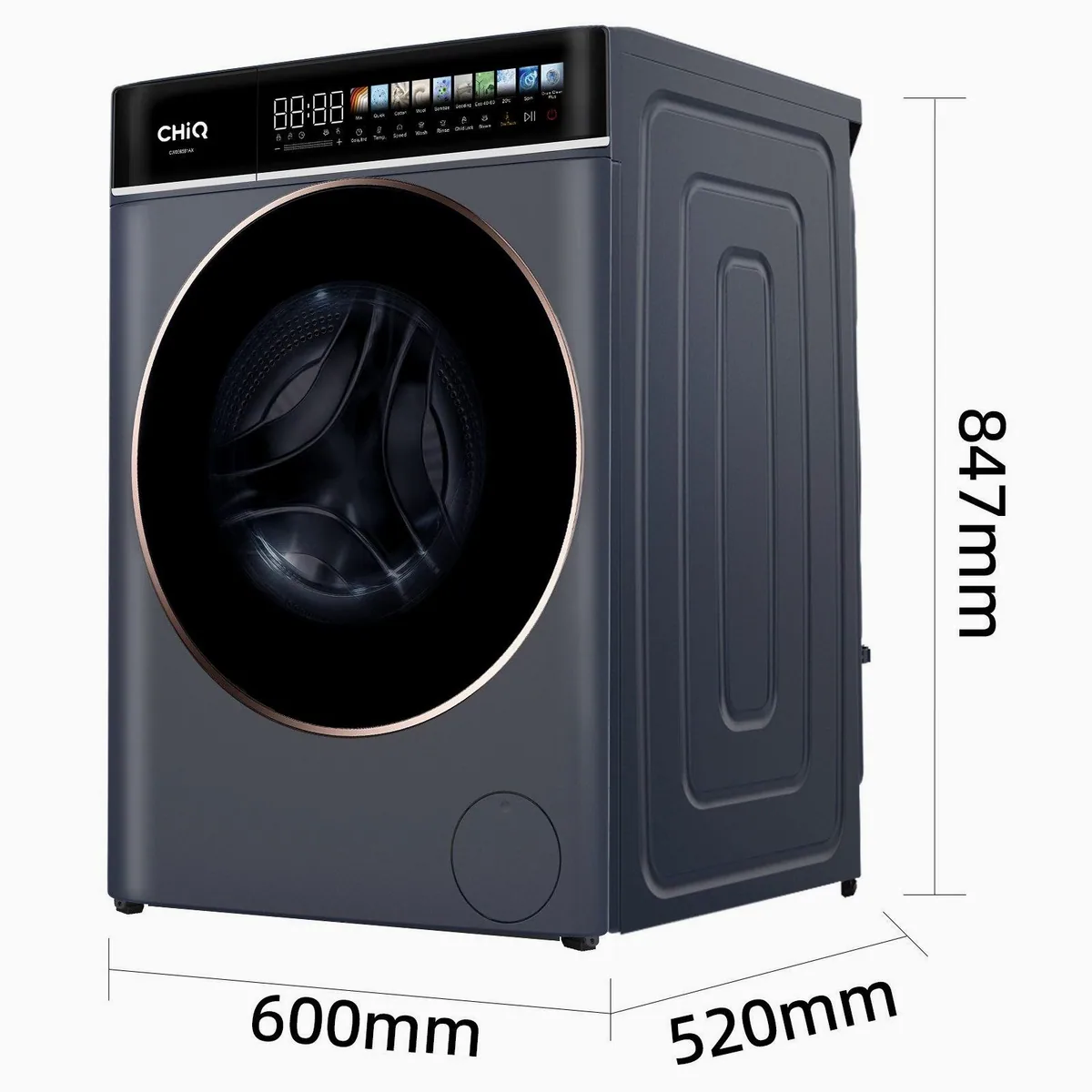 CHiQ CW086581AX Waschmaschine, 8 kg, 1400 U/min, Energieeffizienz A-15% 2