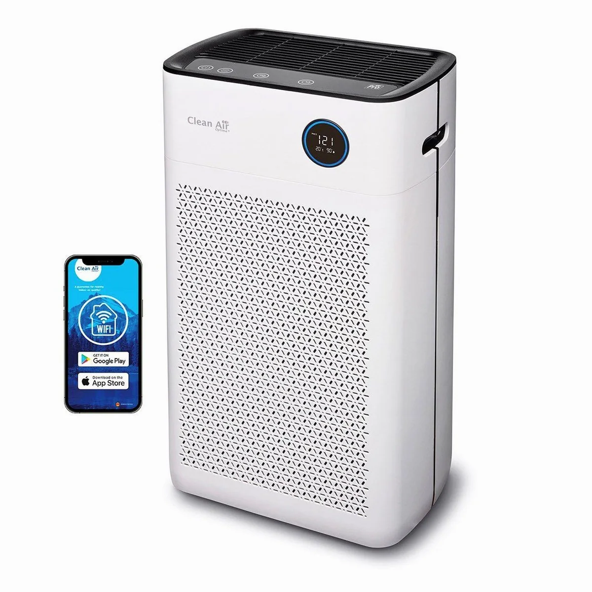 Clean Air Optima CA-509Pro Smart Luftreiniger, HEPA, UV-C, für Räume bis 90 m²
