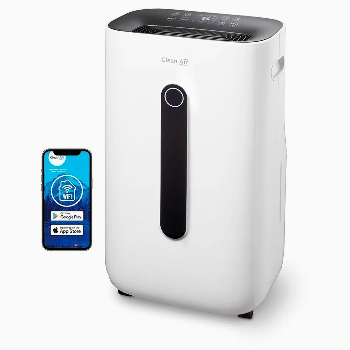 Clean Air Optima CA-706 Smart, Luftentfeuchter und Luftreiniger, 20 l/Tag, für Räume bis 175 m³