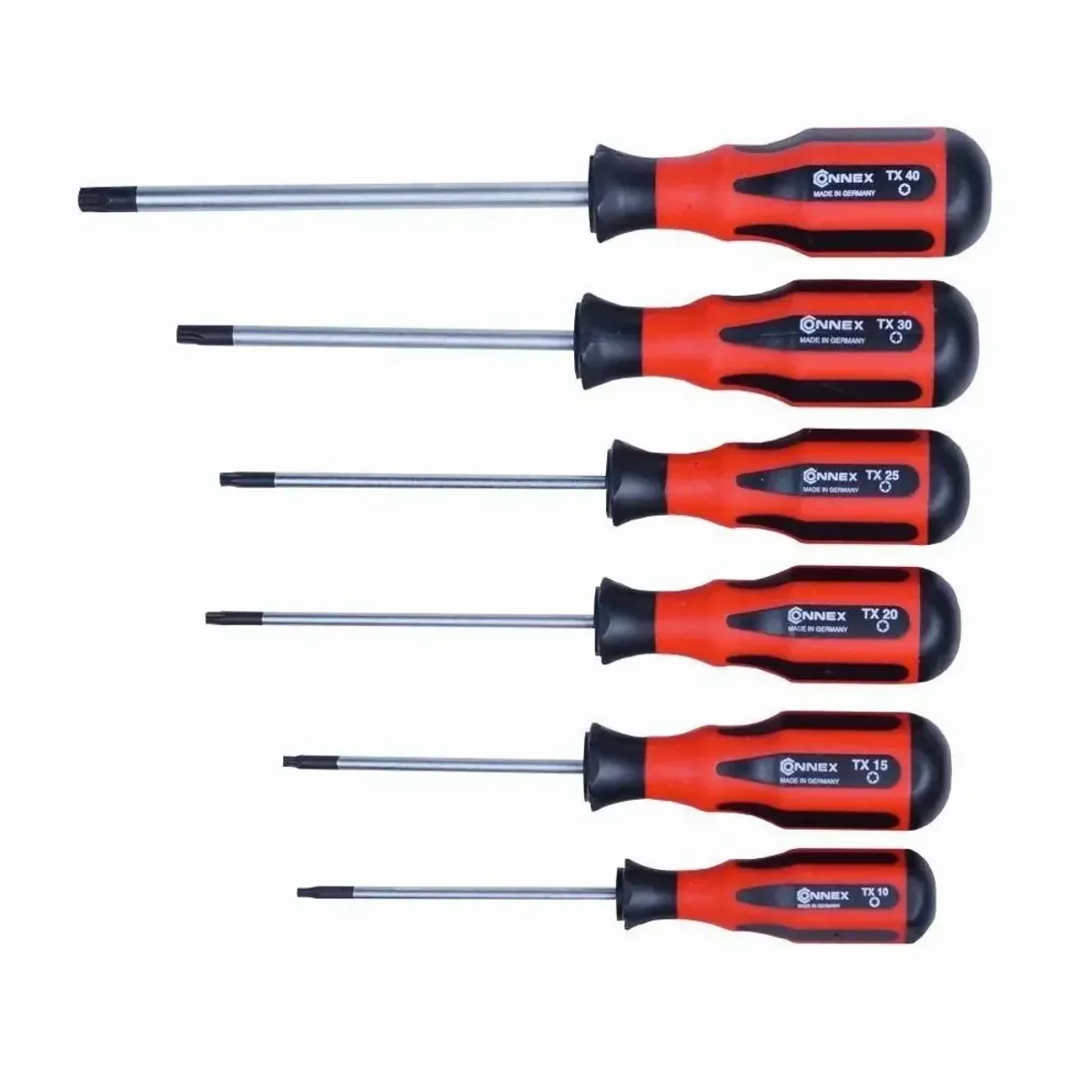 Connex Schraubendrehersatz 6-teilig, ergonomischer Griff, extrem schlagfest