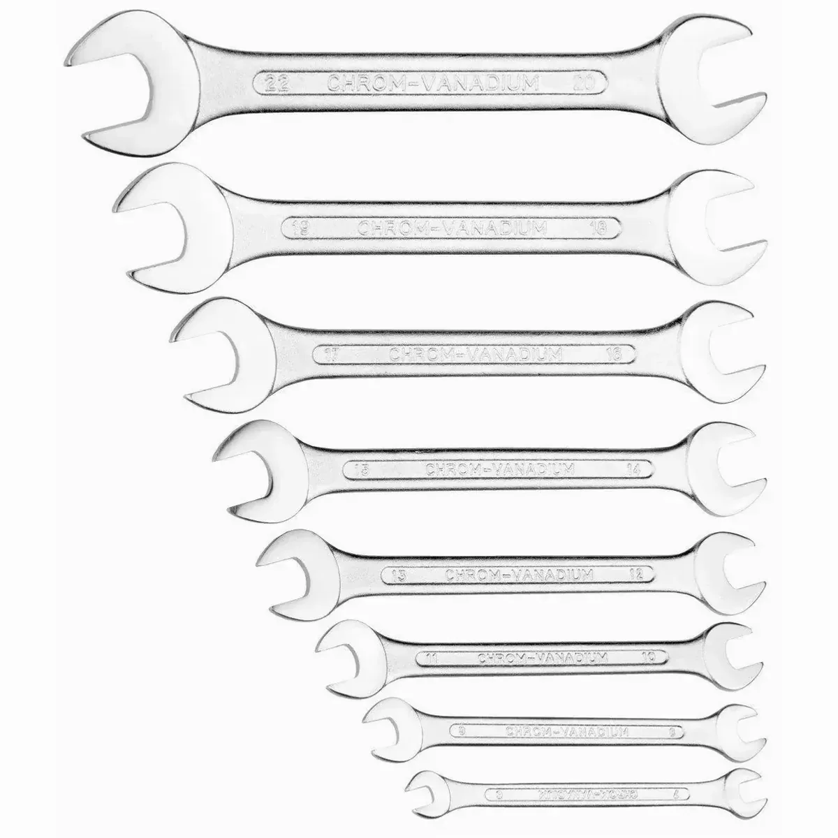 Connex Gabelschlüssel-Satz 8-teilig, präzise Größen 6-22 mm, robustes Material