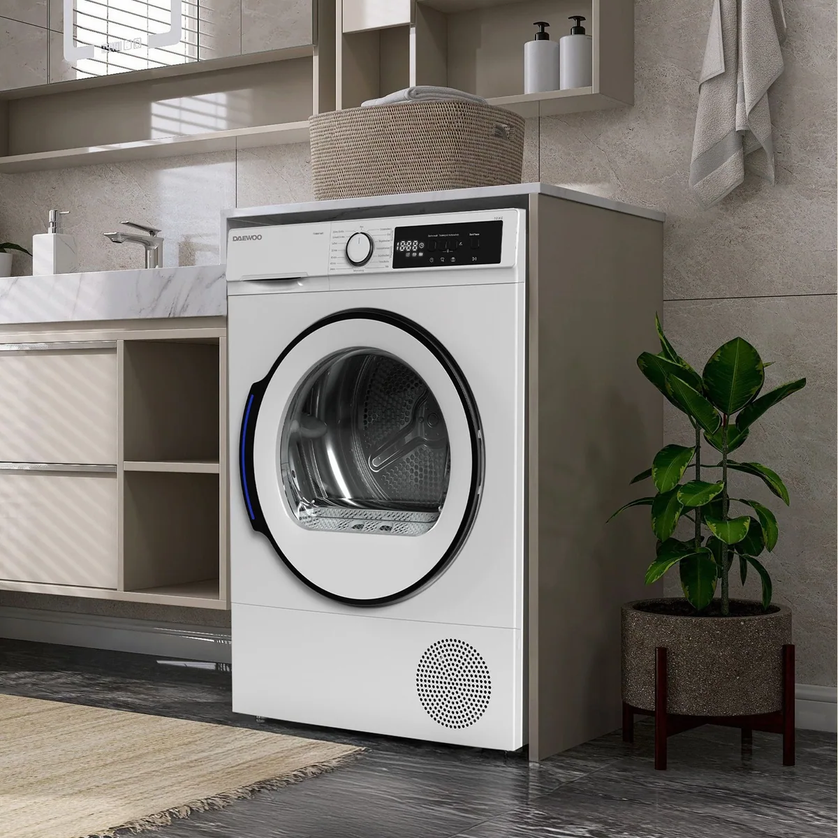Daewoo TD-B8GP1WD0-DE Wärmepumpentrockner, 8kg Kapazität, 15 Programme, Knitterschutz 4
