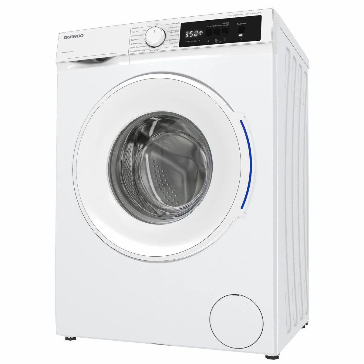 Daewoo WM FBR0634W0A-DE Waschmaschine, 10 kg, 1400 U/min, Kindersicherung 3