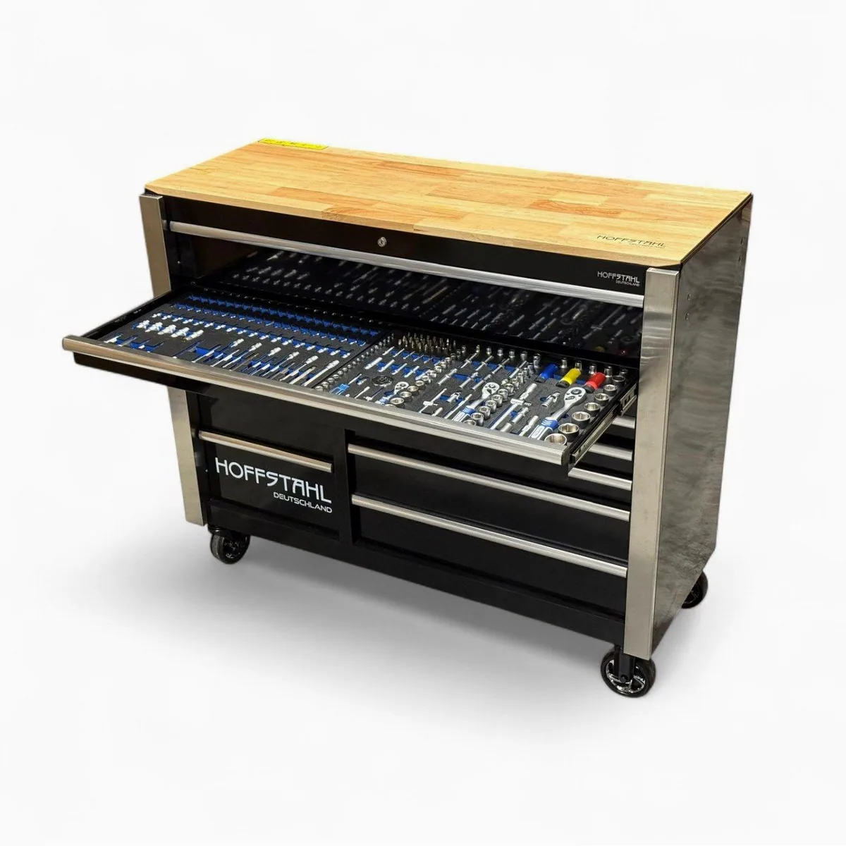 Daewoo Power Products Werkzeugwagen HoffStahl XXXL Jumbo, 387-teiliges Werkzeugset, stabil und vielseitig