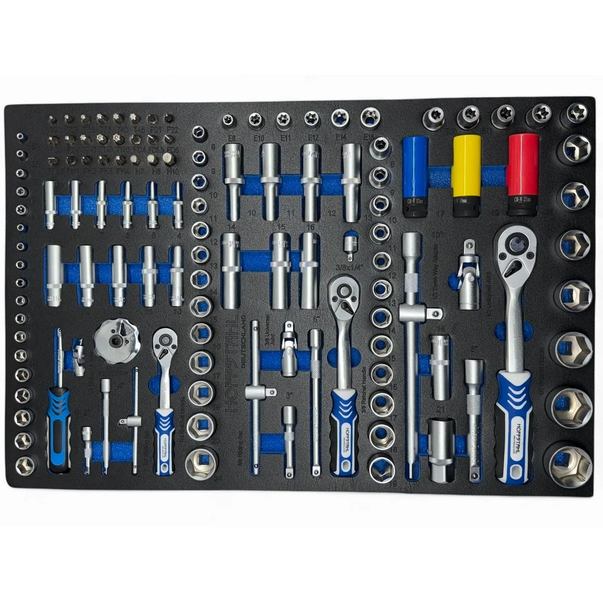 Daewoo Power Products Werkzeugwagen HoffStahl XXXL Jumbo, 387-teiliges Werkzeugset, stabil und vielseitig 2