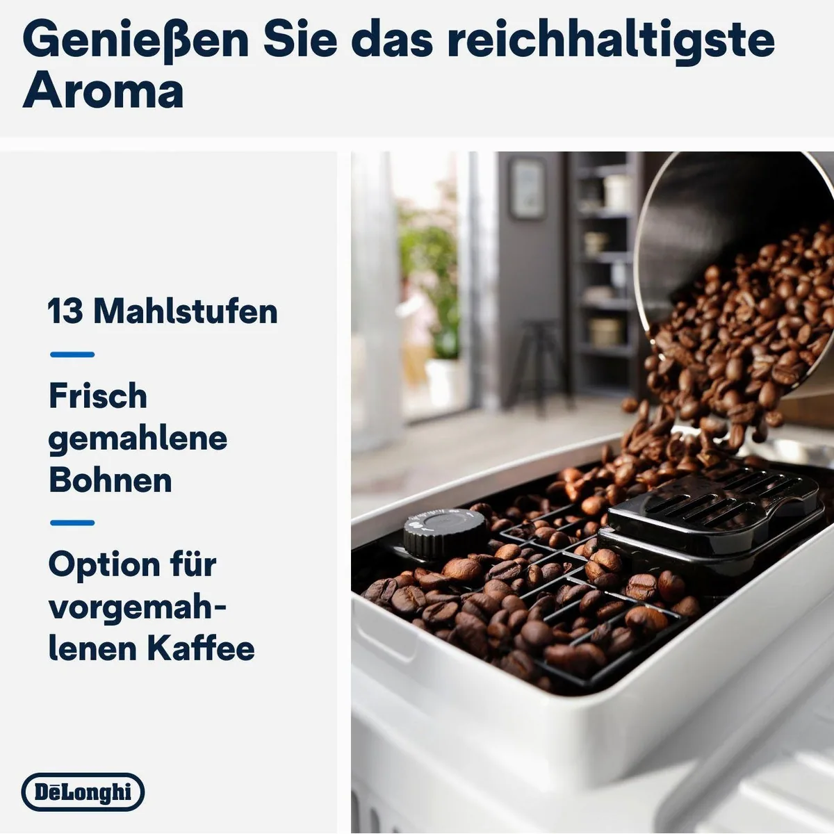 De'Longhi Magnifica Start ECAM220.61.W, 4 Rezepte, perfekter Milchschaum, automatisierte Reinigung 3