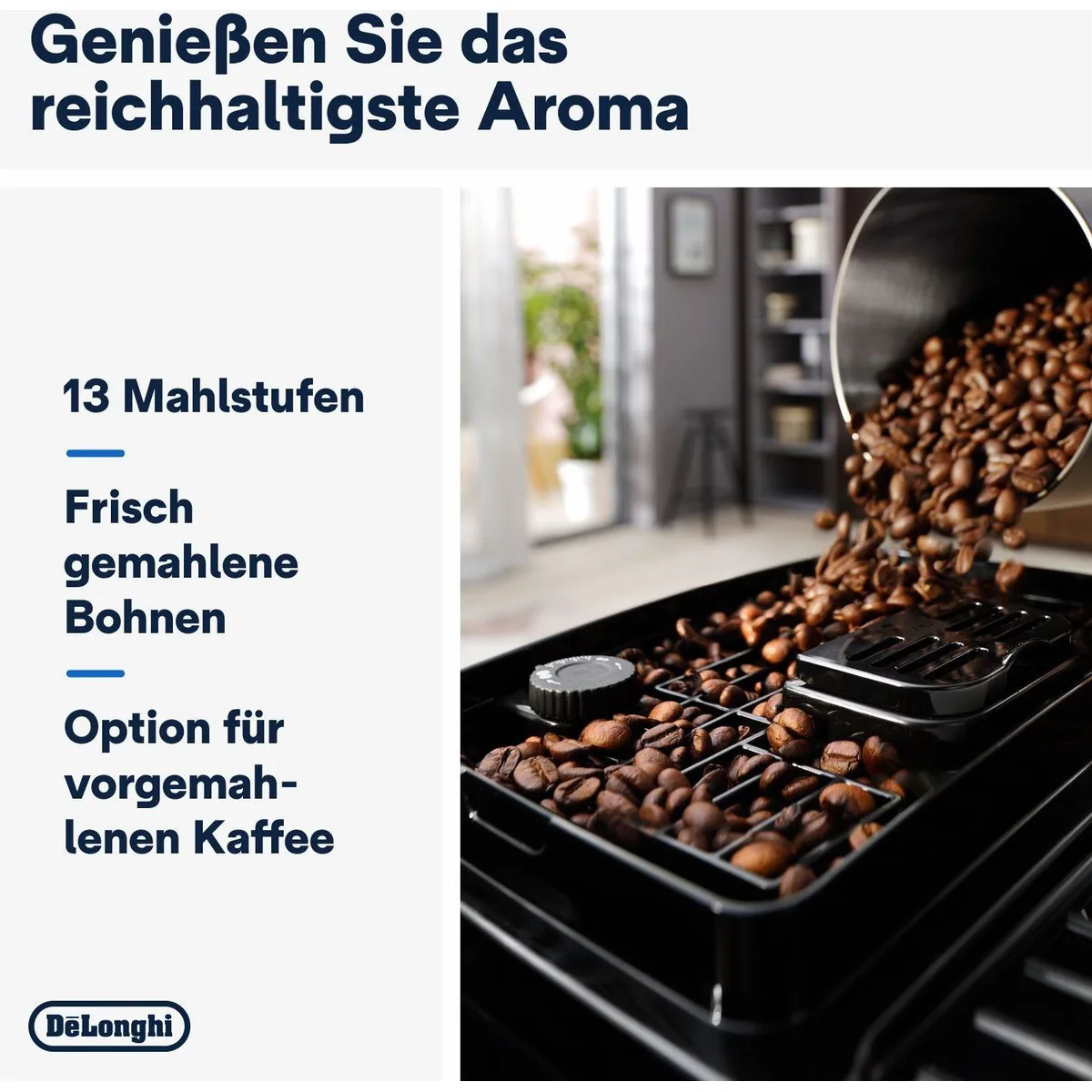 De'Longhi Kaffeevollautomat Start Milk ECAM220.80.SB, Milchkaraffe inklusive, einfacher Genuss, vielseitige Getränkeauswahl 3