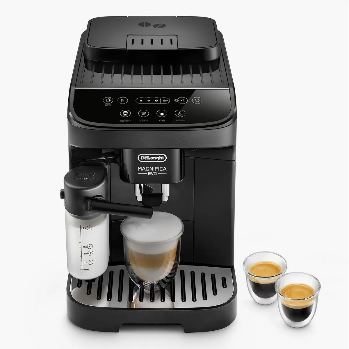 De'Longhi Magnifica Evo ECAM293.52.B Kaffeevollautomat, One-Touch-Bedienung, integriertes Kegelmahlwerk, herausnehmbare Brühgruppe