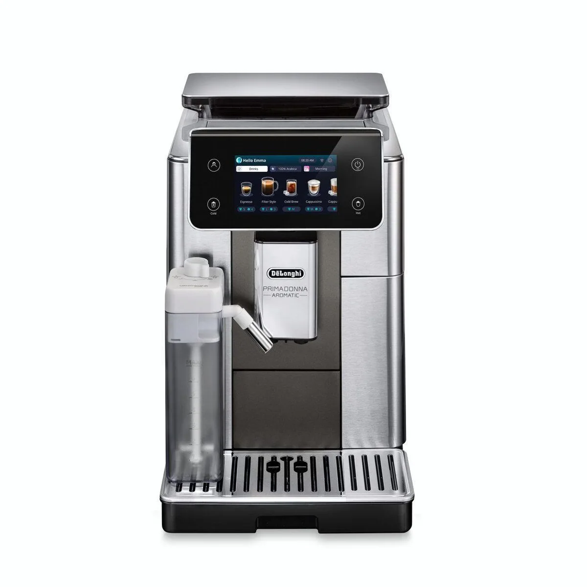 De'Longhi Primadonna Aromatic ECAM630.75.TM, 35 Kaffeerezepte, edles Design, Bean Adapt Technology 4