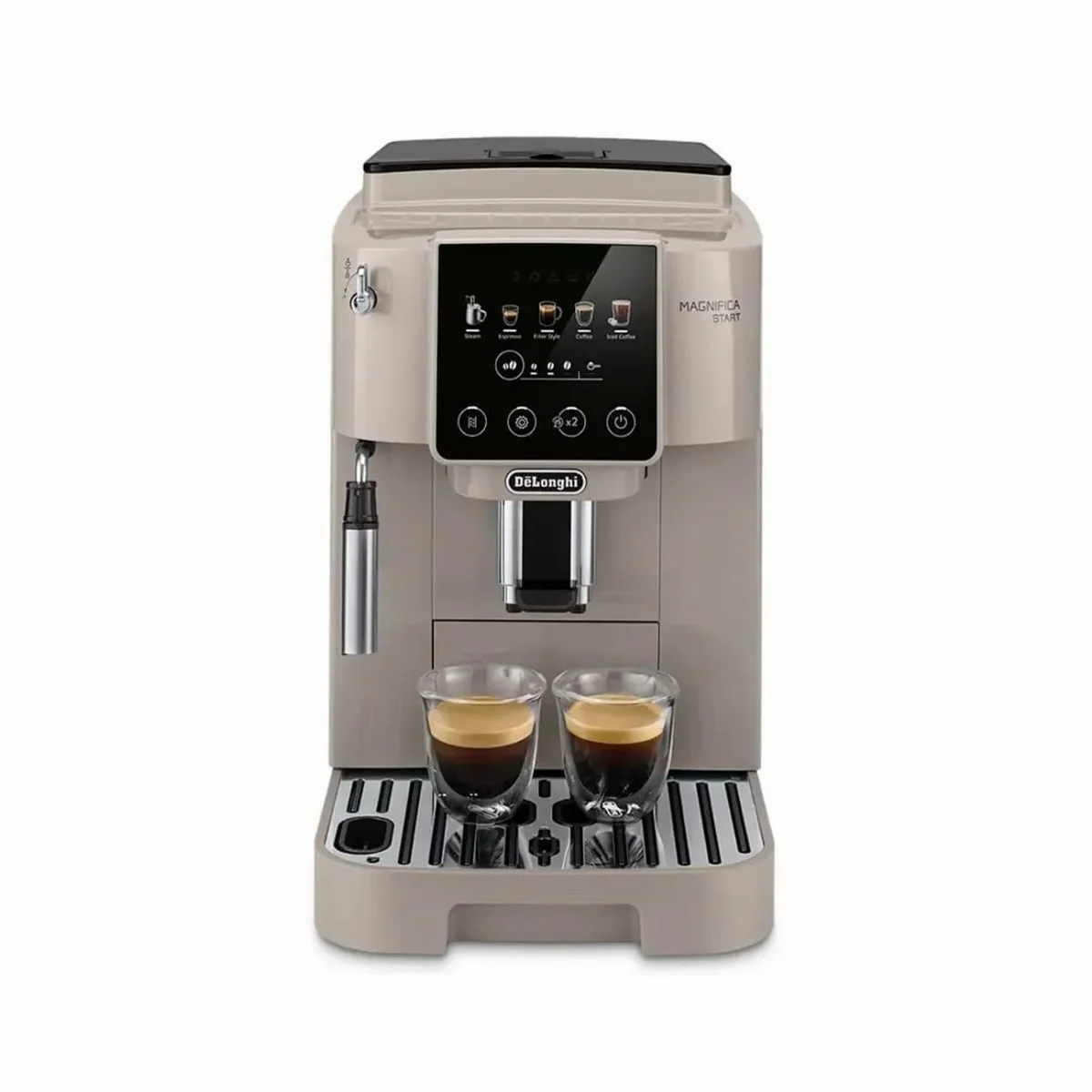 De'Longhi Magnifica Start Pop ECAM220.50.BG, 5 Rezepte, intuitives Touch-Bedienfeld, Milchschaumdüse 3