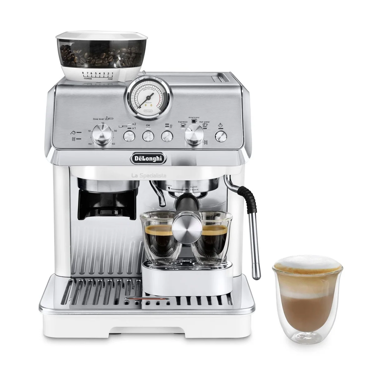 De'Longhi La Specialista Arte EC9155.W, 15 Mahlgrade, 3 Temperaturen, Barista-Kit