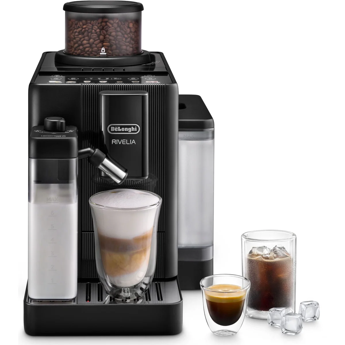 De'Longhi Rivelia Start EXAM420.55.BXL, 10 Rezepte & Cold Brew-Funktion