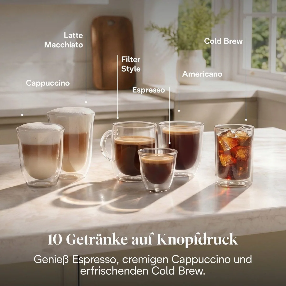De'Longhi Rivelia Start EXAM420.55.BXL, 10 Rezepte & Cold Brew-Funktion 4