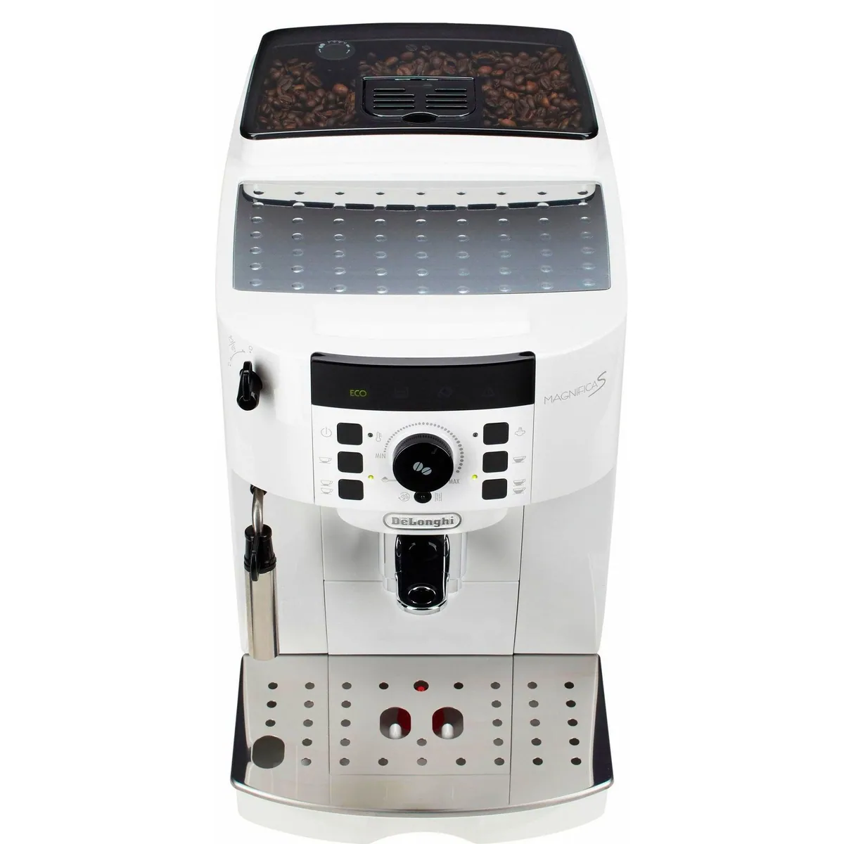 De'Longhi Magnifica S ECAM21.118.W, kompakter Kaffeevollautomat — Milchaufschäumdüse, automatische Reinigung, 13-stufiges Kegelmahlwerk 2