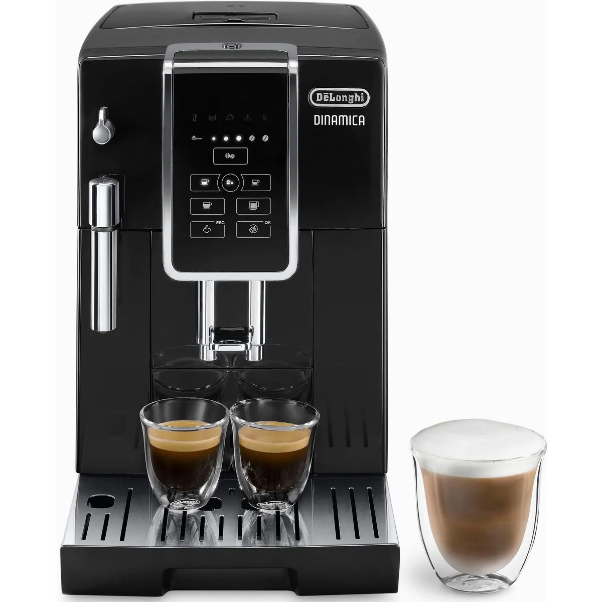De'Longhi Dinamica ECAM358.15.B, Long Coffee Funktion, kompakt und leistungsstark 2