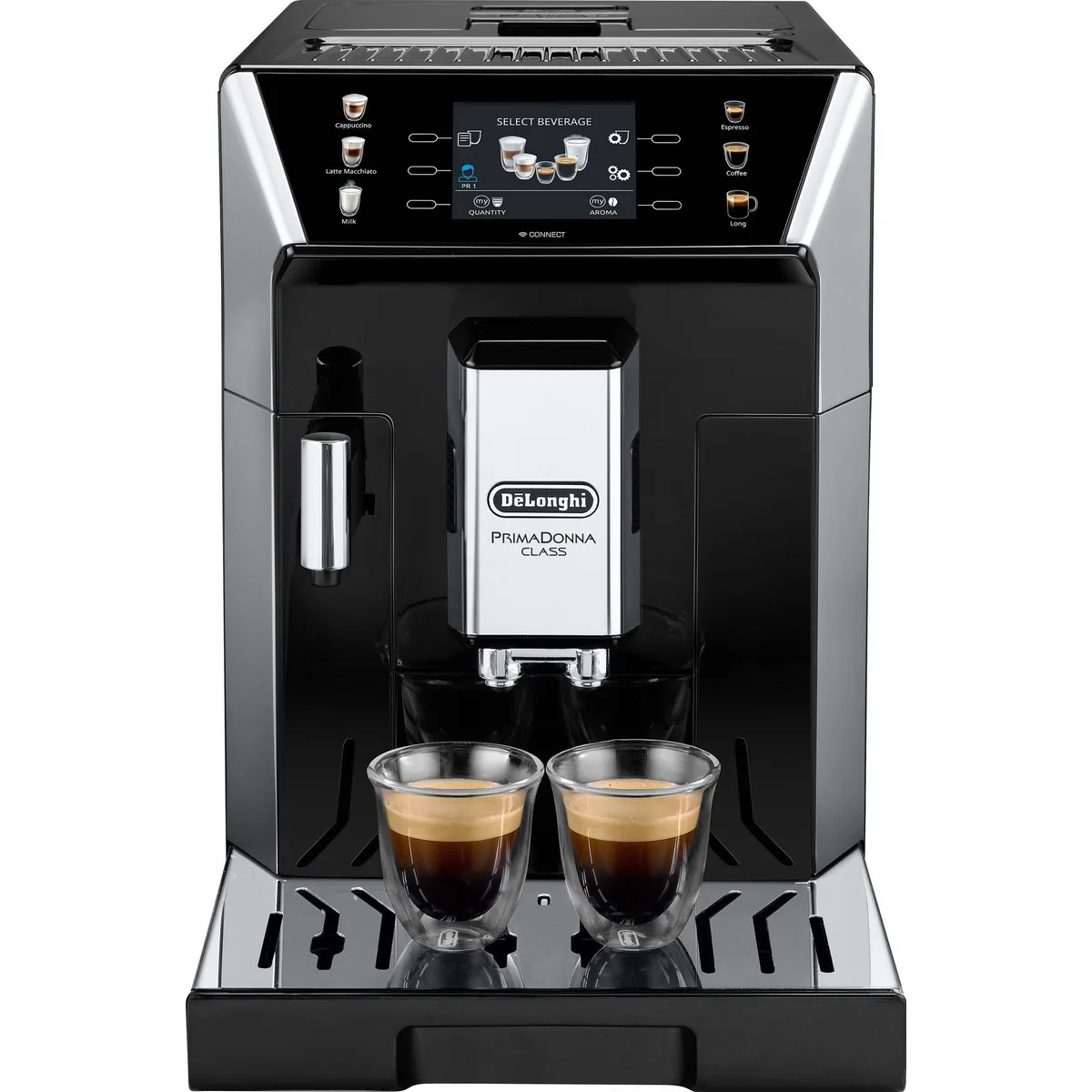 De'Longhi PrimaDonna Class ECAM550.65.SB, perfekter Milchschaum, 5 Kaffeestärken, 3,5'' Farbdisplay 2