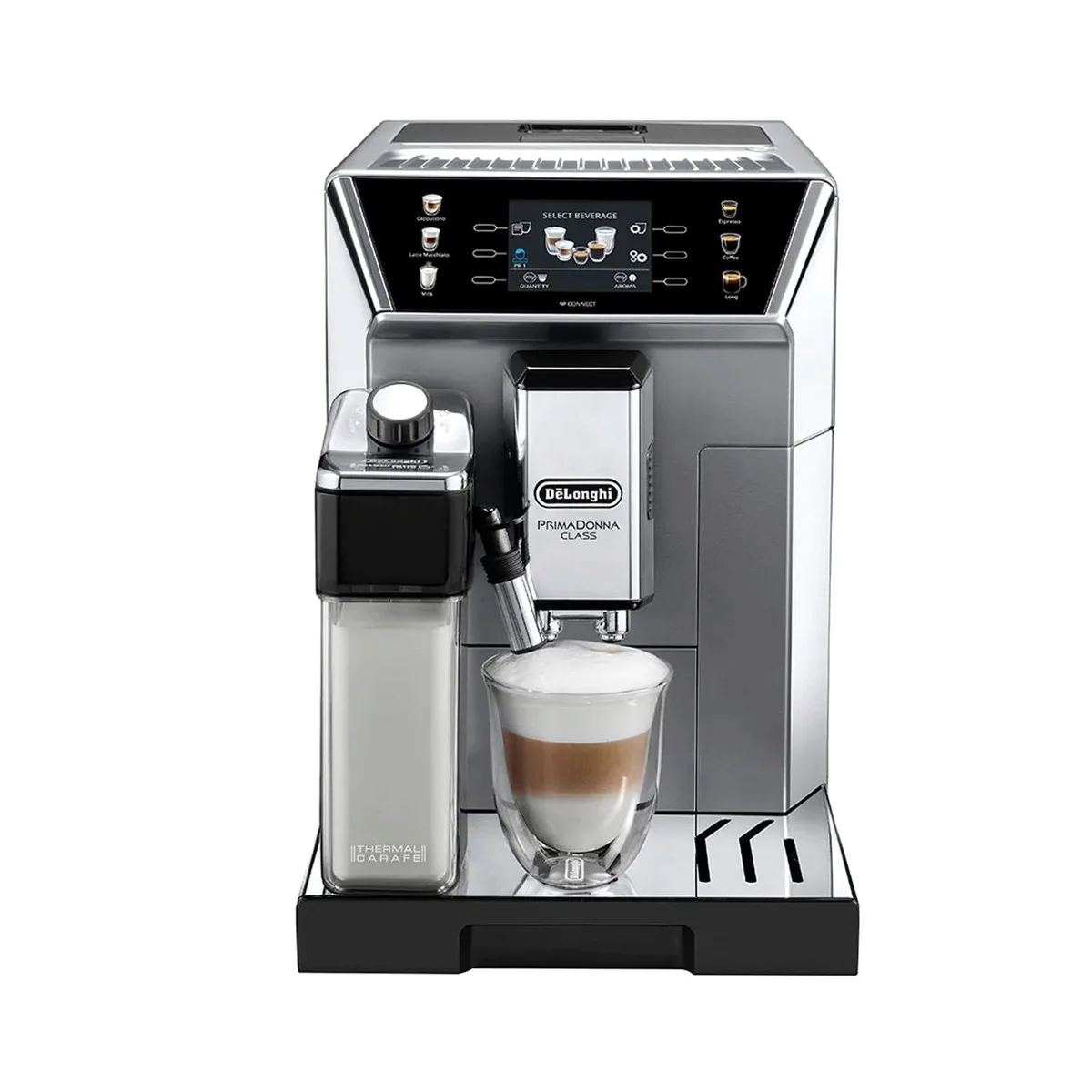 De'Longhi ECAM 550.85.MS PrimaDonna Class, perfekter Milchschaum & intuitive Bedienung