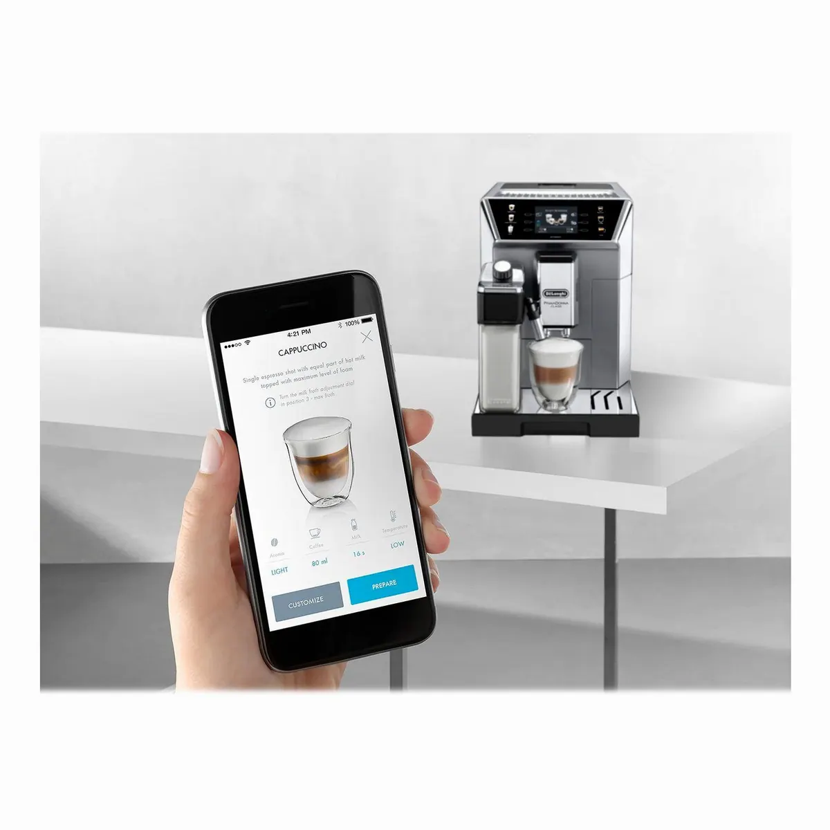 De'Longhi ECAM 550.85.MS PrimaDonna Class, perfekter Milchschaum & intuitive Bedienung 5