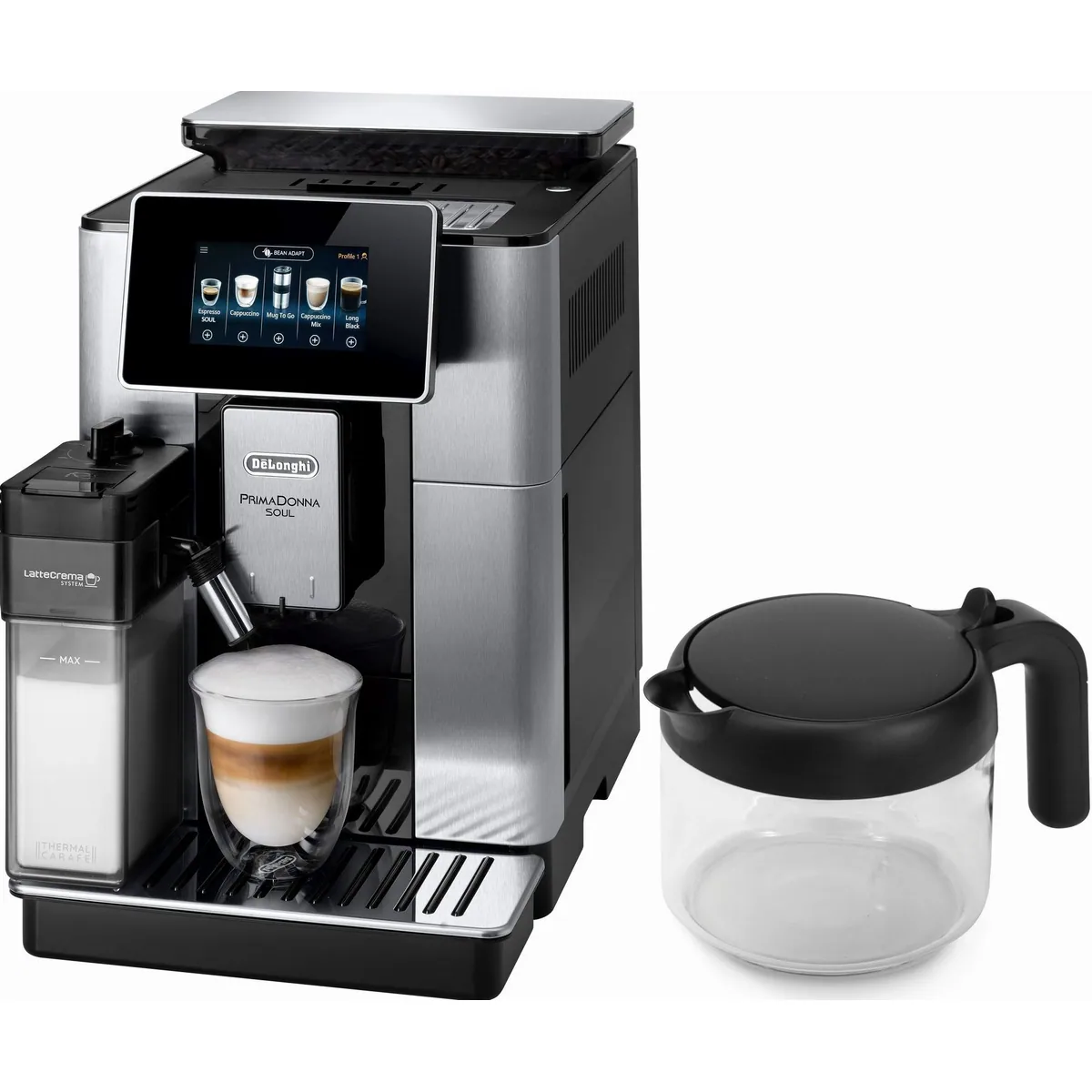 De'Longhi PrimaDonna Soul ECAM610.75.MB, Vielseitige Kaffeezubereitung, Benutzerprofile, Pflegeleicht