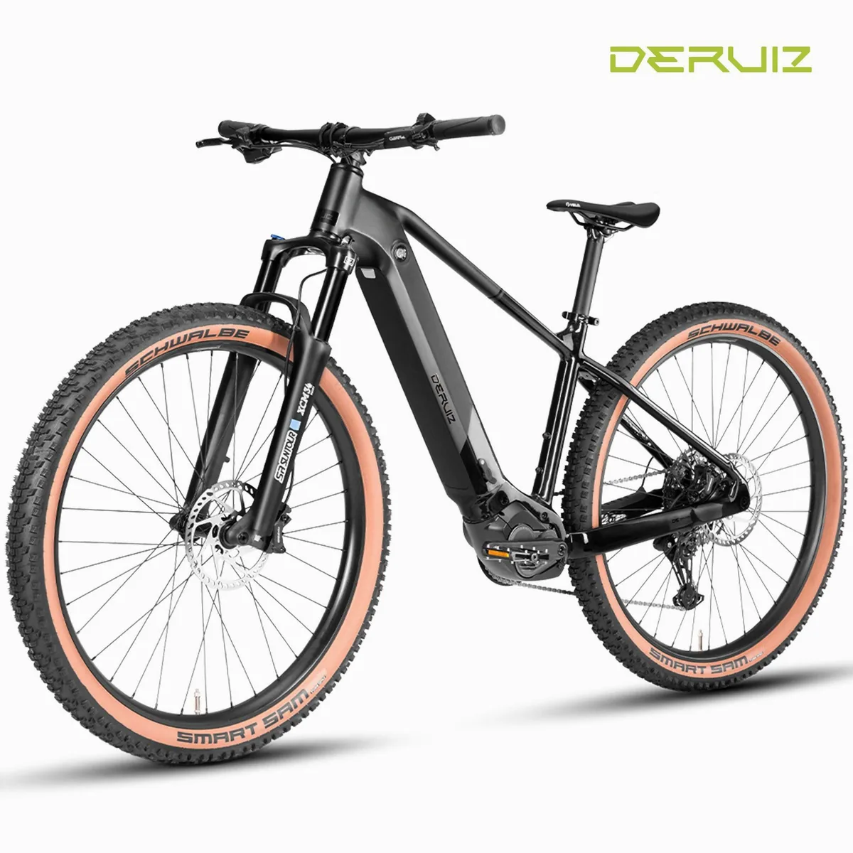 DERUIZ E-Bike Mountainbike 29 Zoll, 110 Nm Mittelmotor, 180 km Reichweite