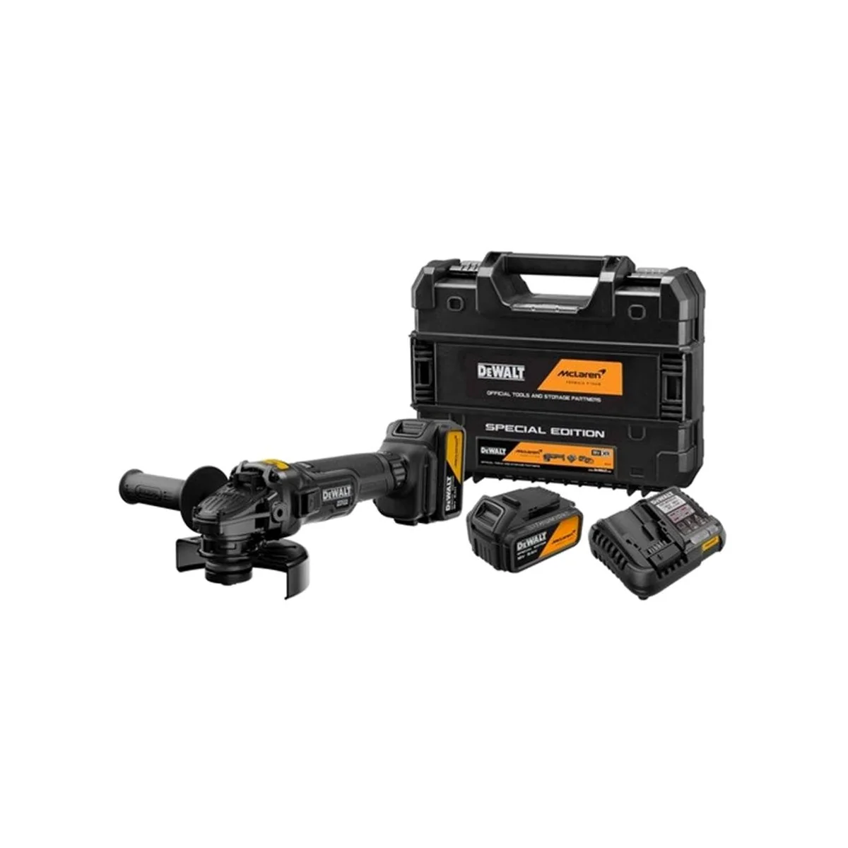 DeWalt DCG45MP2T-QW Akku-Winkelschleifer, 9000 U/min, inkl. 2 Akkus & Ladegerät