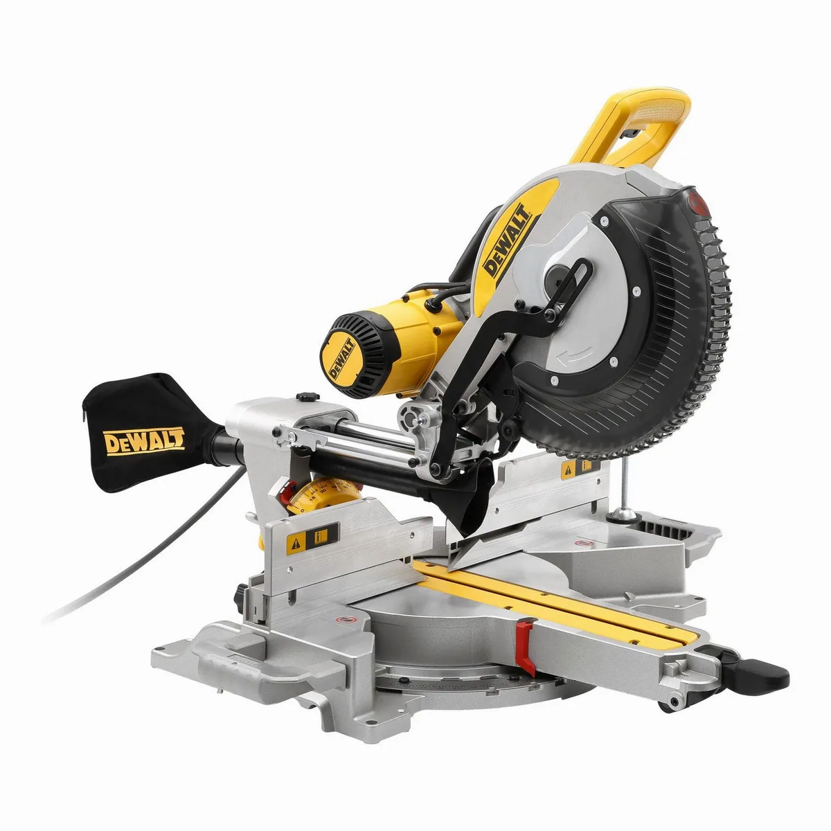 DeWalt DWS780-QS Paneelsäge, präzise Gehrungs- und Neigungseinstellungen