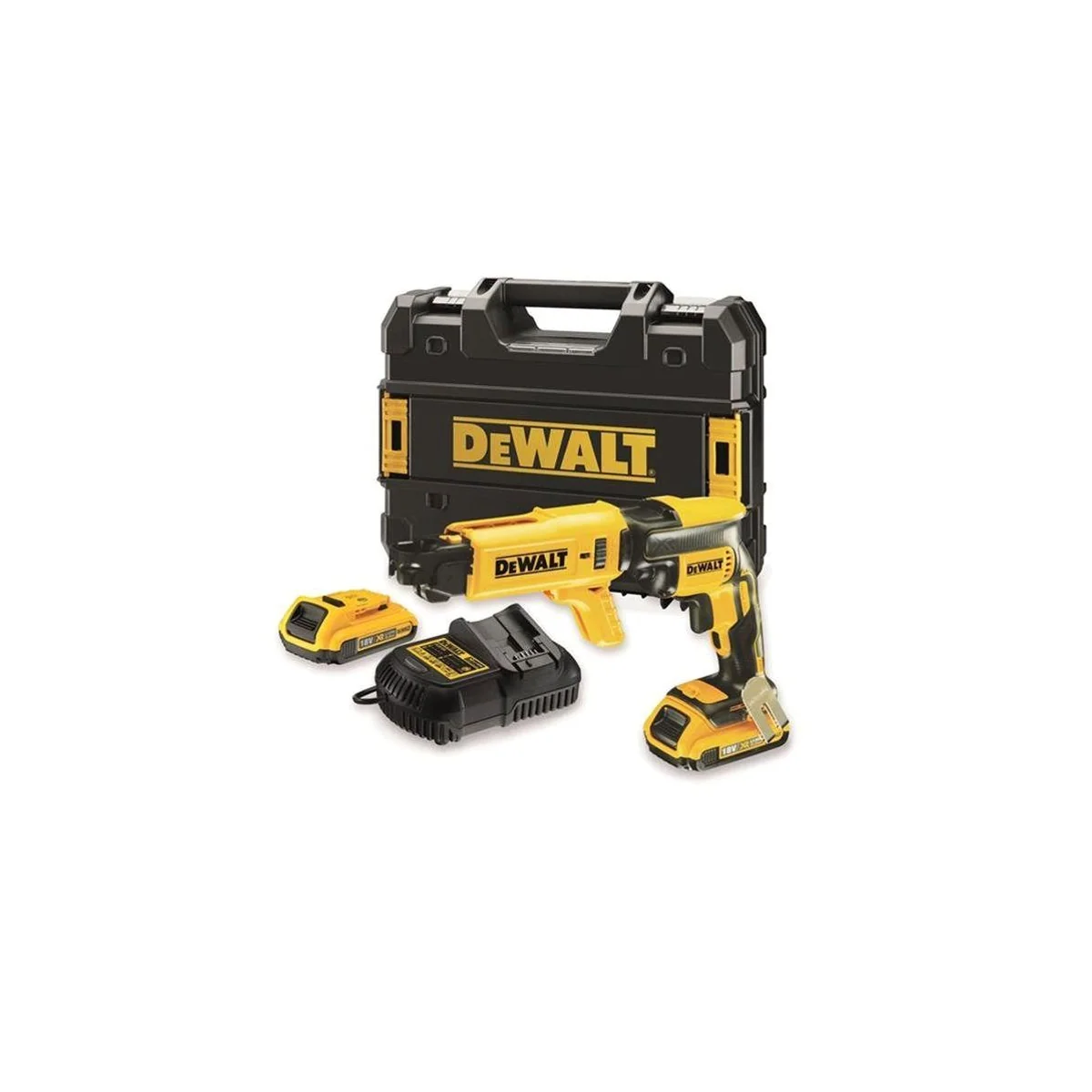 DeWalt Akku-Schnellbauschrauber Set, 18V, bürstenlos, inkl. 2 Akkus und T STAK Box II
