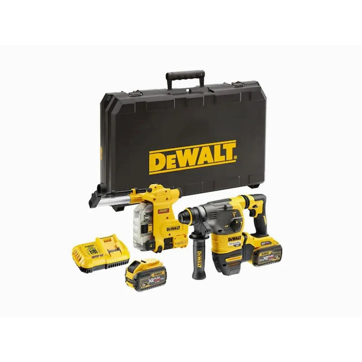 DeWalt DCH333X2-QW Akku-Kombibohrhammer, 54V, bürstenlos, inkl. 2 Akkus & Ladegerät
