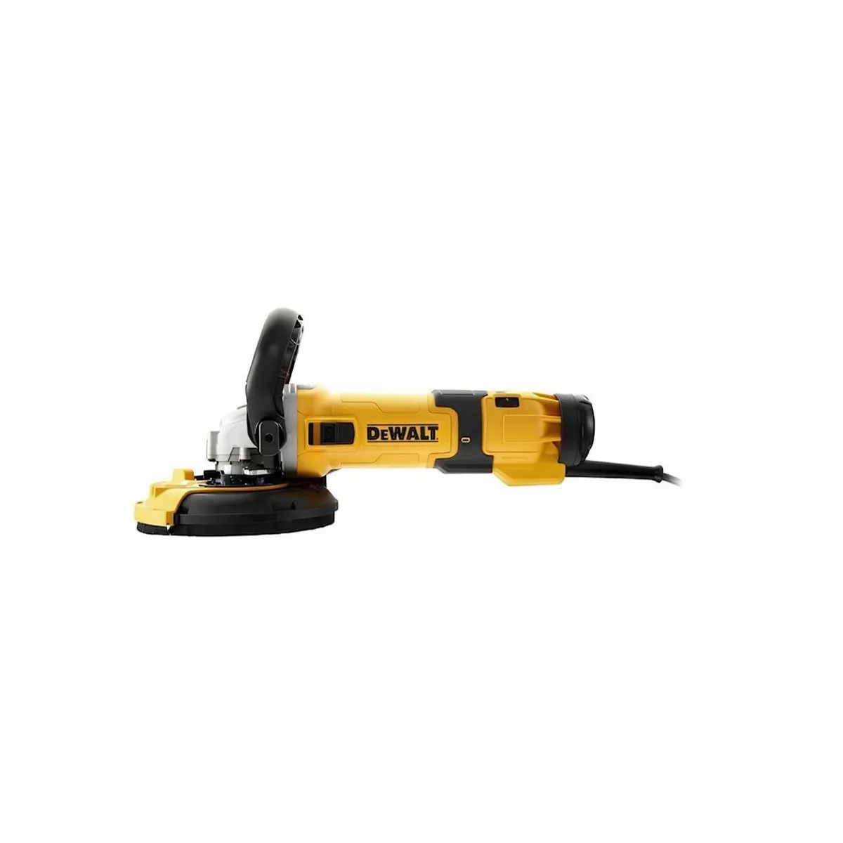 DeWalt DWE4257KT Winkelschleifer, 1500 W, 125 mm, inkl. Staubhaube & Diamant-Topfscheibe 2