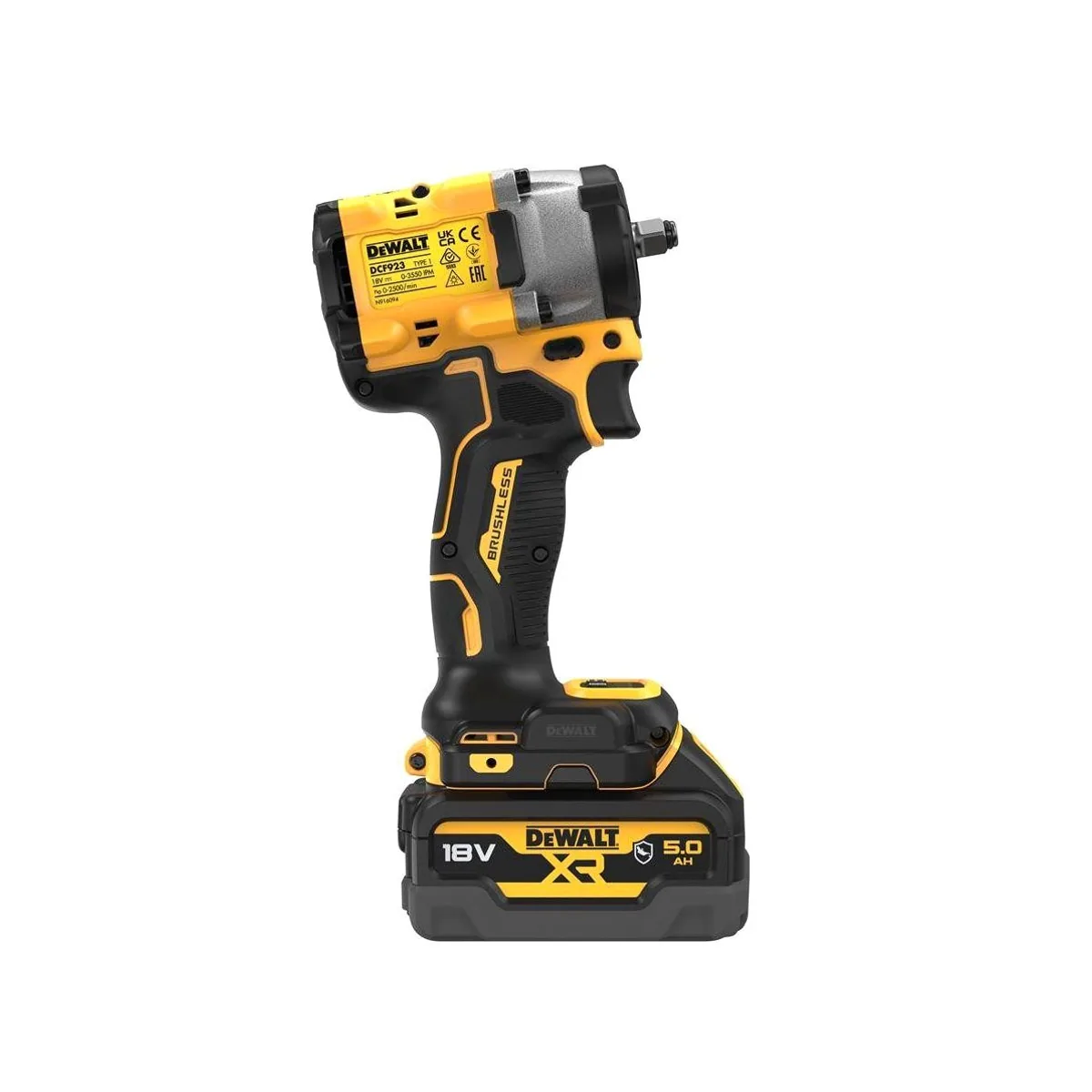 DeWalt DCF923P2G-QW Akku-Schlagschrauber, 360 Nm Anzugsmoment, 4-Stufen-Elektronik, 18V 5