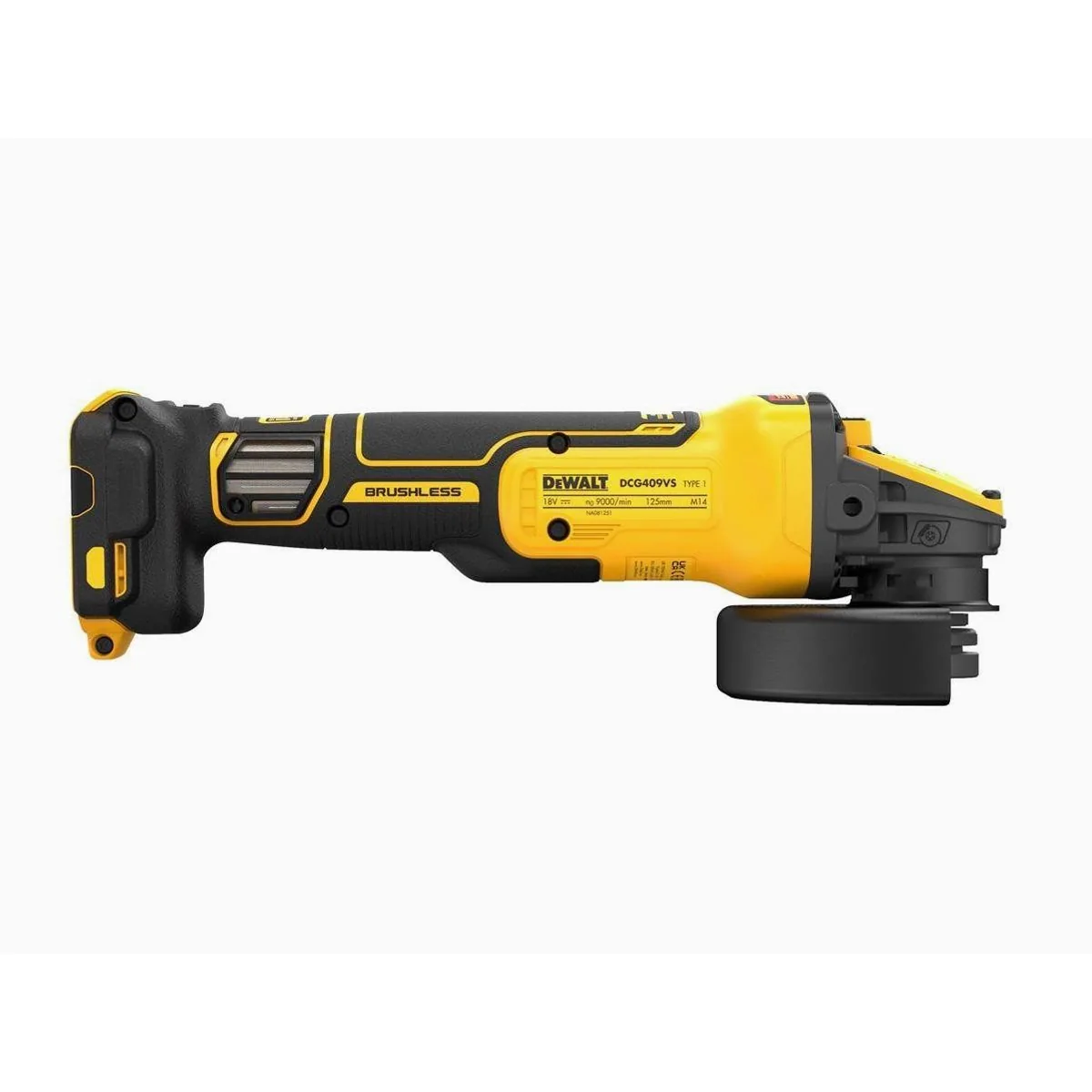 DeWalt Akku-Winkelschleifer 18V, bürstenloser Motor, regulierbare Drehzahl 4